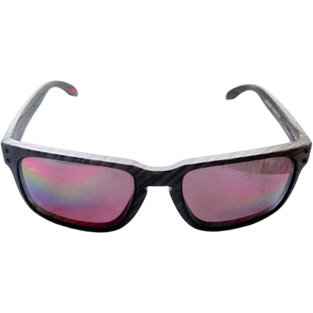 Oakley OAKLEY Holbrook OO9102-B7 Unisex Sunglasses Woodgrain Frame Size ONE SIZE - 10 Thumbnail