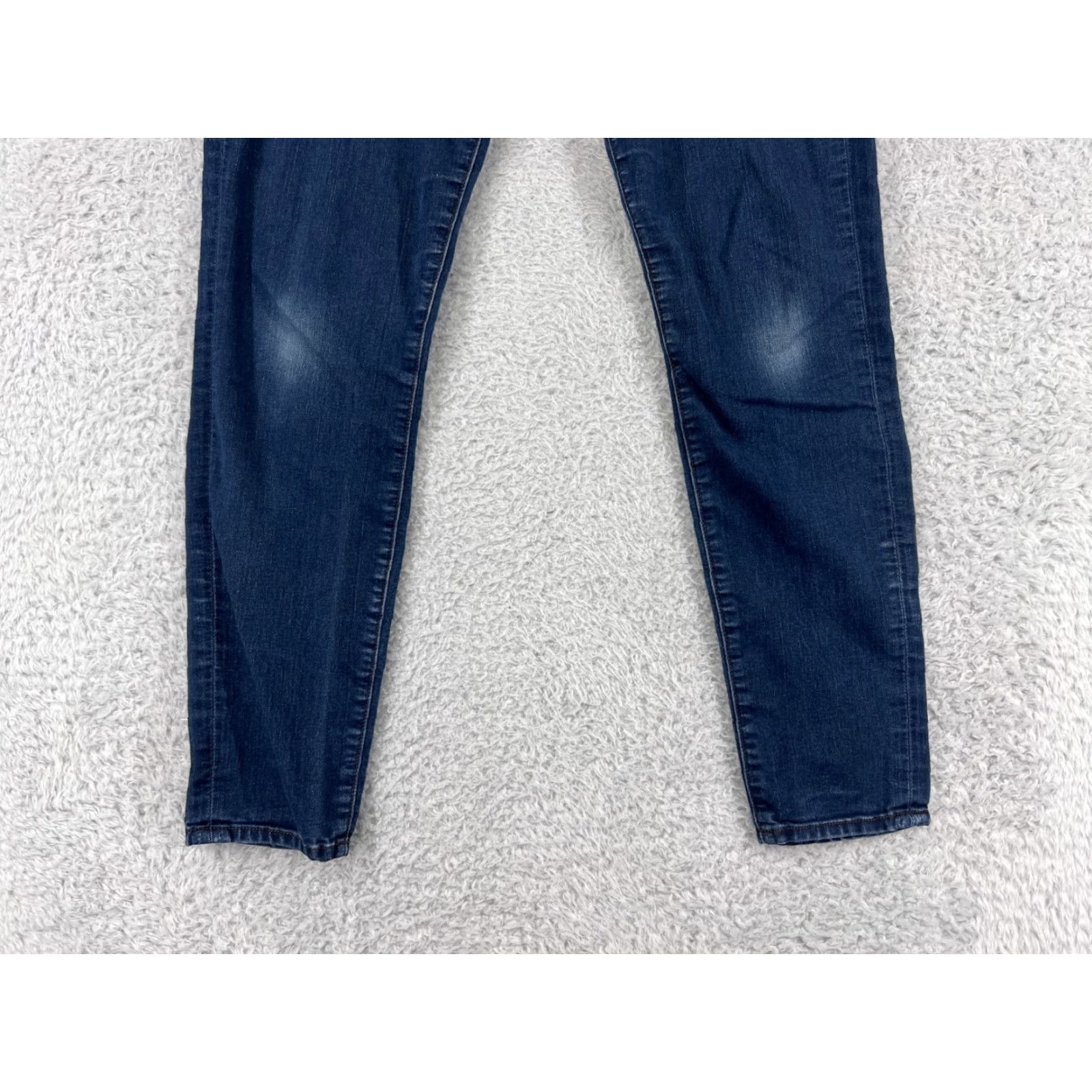 J Brand J Brand Jeans Women's Blue Indigo Dye Denim Dark Wash Skinny Straight Leg 29" Regular Fit 5-Pocket Menus? Size 29" - 4 Thumbnail