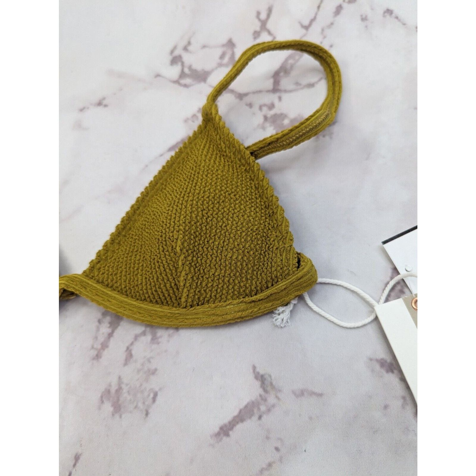 Good American Good American Swim Top Women 1 Small Crinkle Bikini Triangle Size S / US 4 / IT 40 - 4 Thumbnail