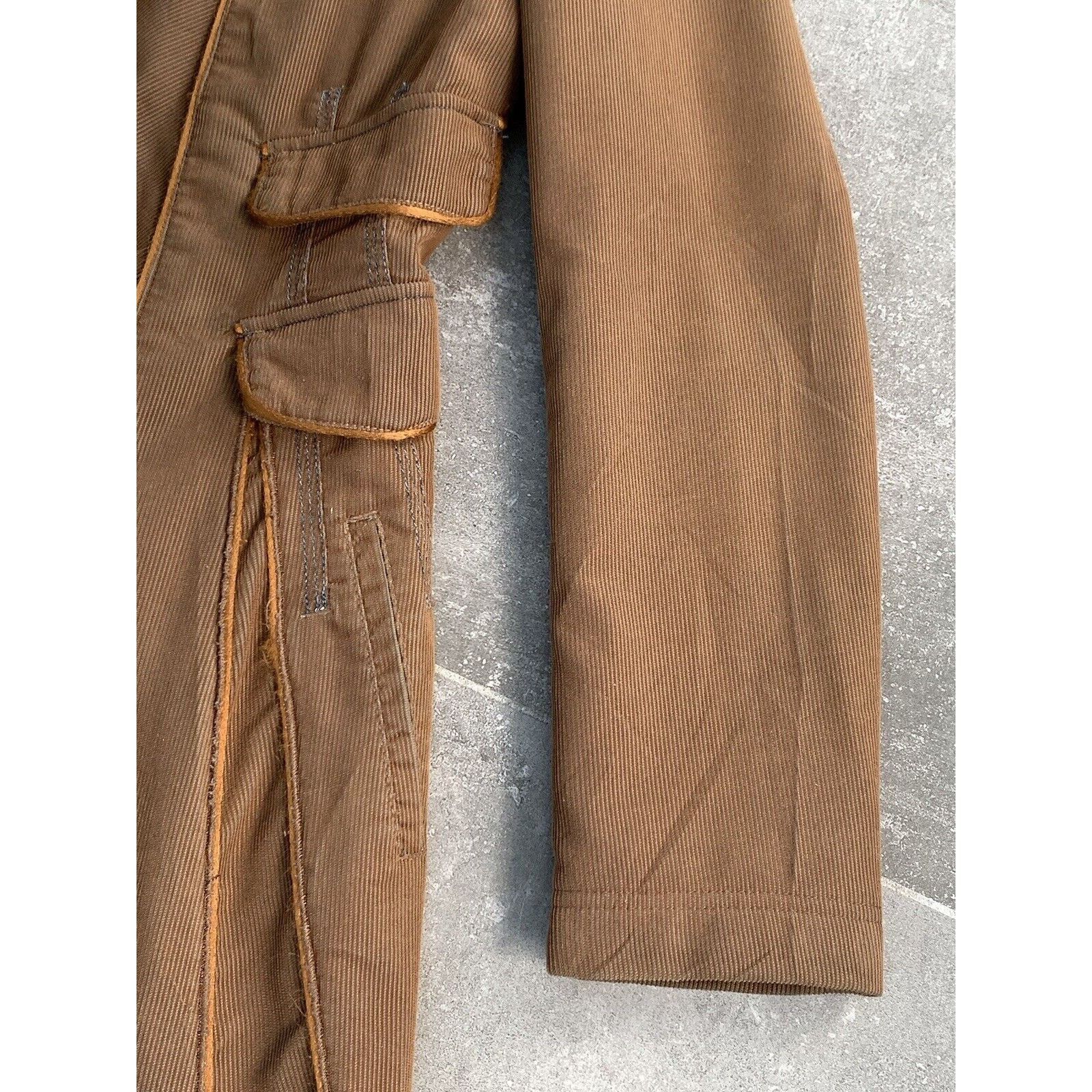 Designer × Marithe + Francois Girbaud MARITHE FRANCOIS GIRBAUD Corduroy Trench Coat UK 10 EU 38 SM Size M / US 6-8 / IT 42-44 - 20 Thumbnail