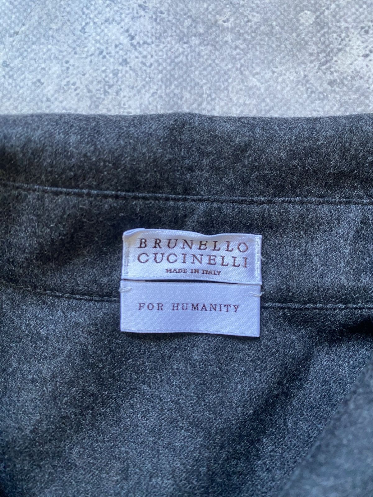Brunello Cucinelli Brunello Cucinelli Humanity Women’s Gray Wool Dress Luxury Size L / US 10 / IT 46 - 6 Thumbnail