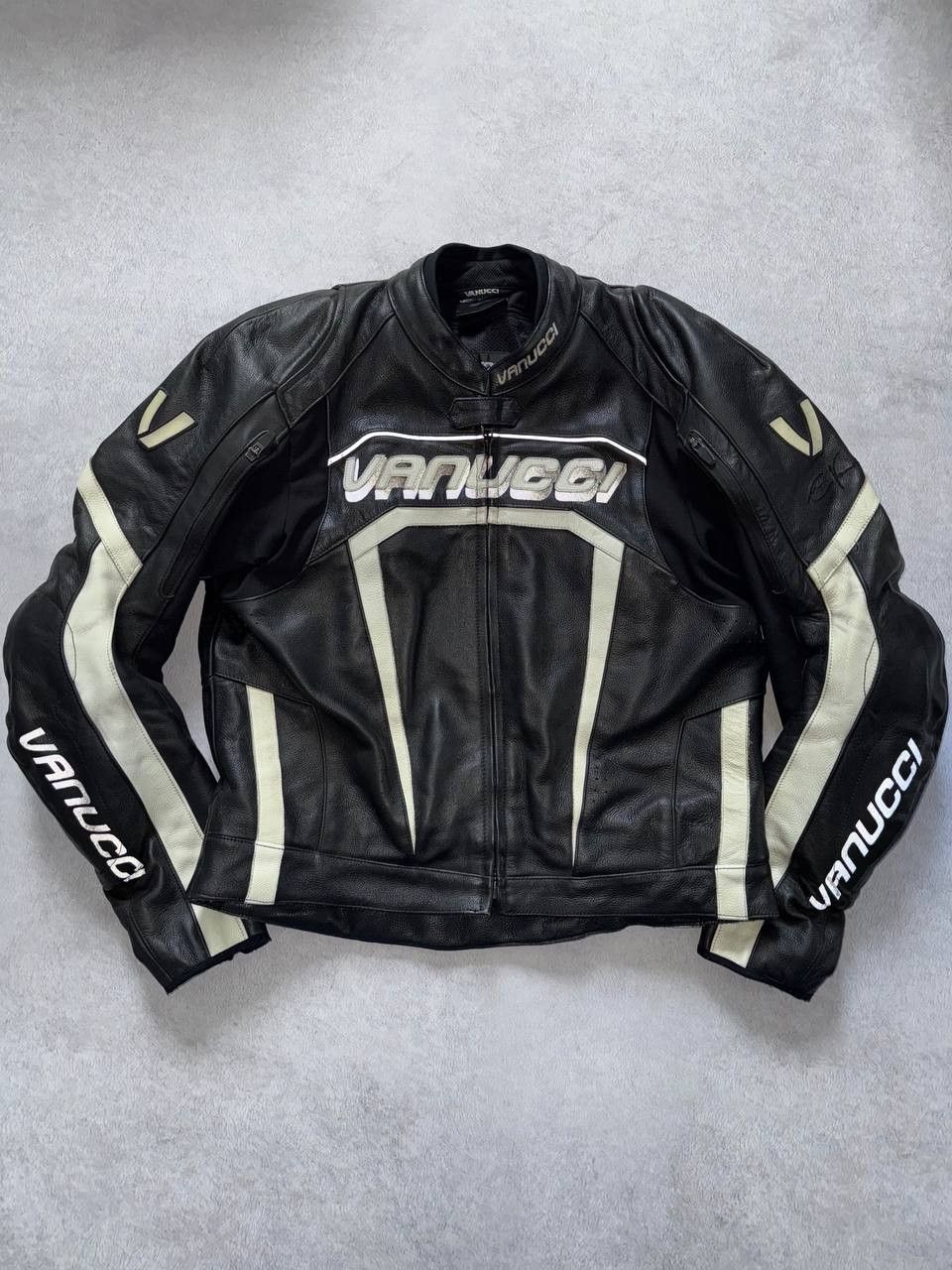 Other Vanucci Moto Racing Leather Jacket With Protectors Size US L / EU 52-54 / 3 - 9 Thumbnail
