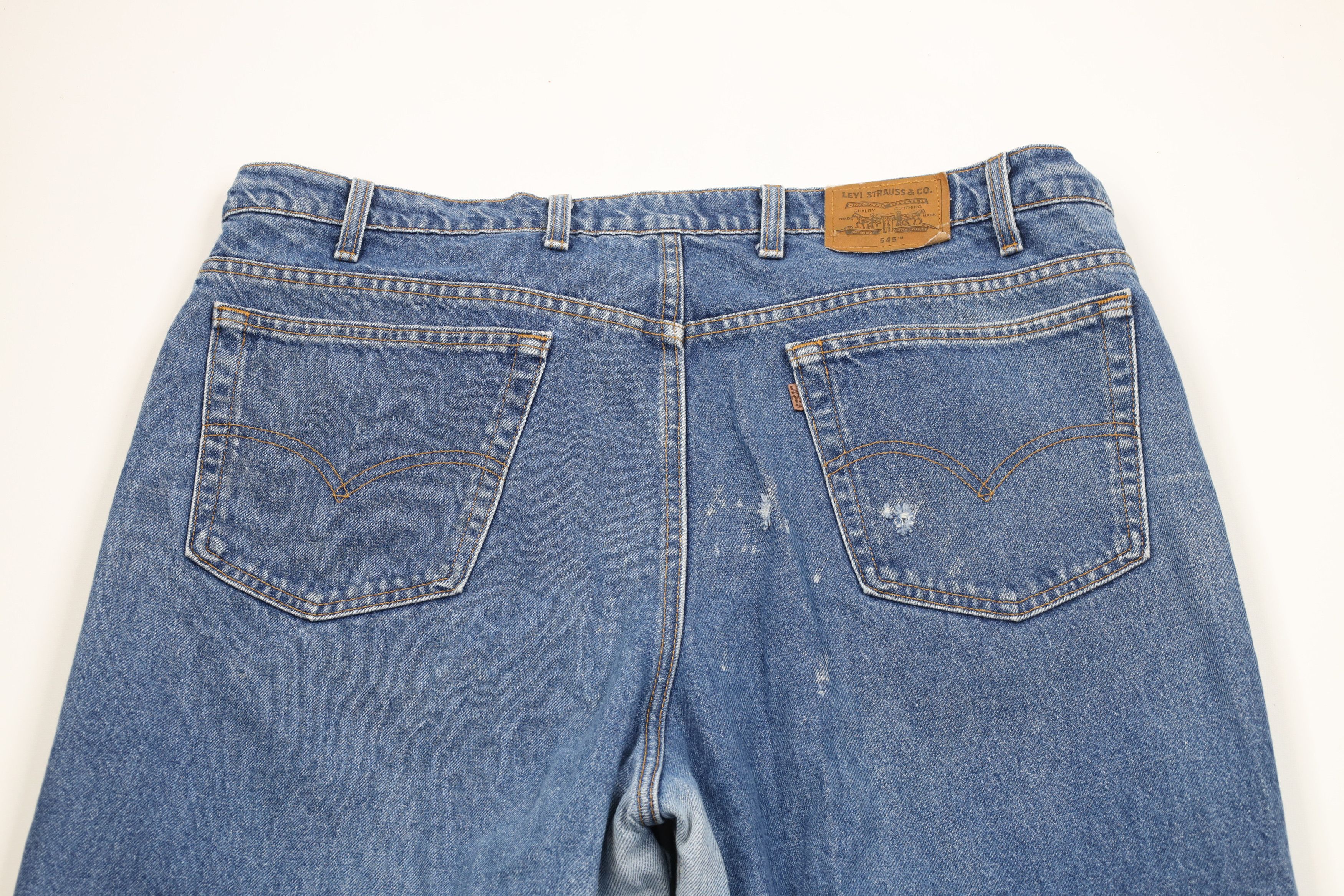 Levi's × Vintage Vintage 90s Levis 545 Baggy Loose Fit Denim Jeans USA Size US 44 / EU 60 - 10 Thumbnail