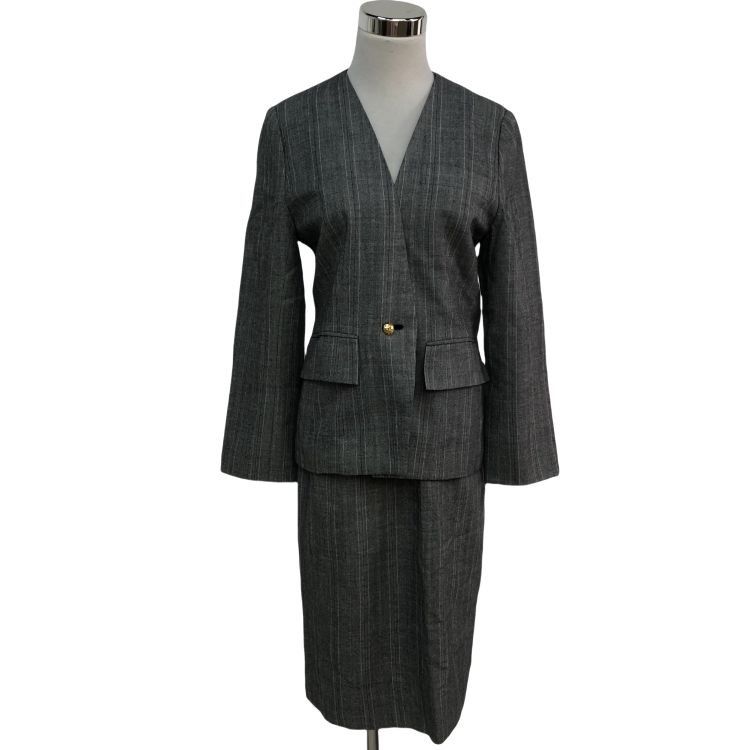 Dior Christian Dior Striped Wool Blazer Set Size M Size M / US 6-8 / IT 42-44 - 1 Thumbnail