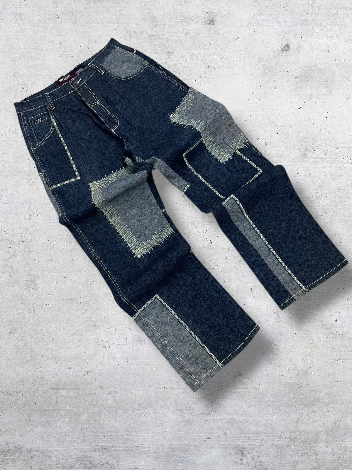 Hysteric Glamour VINTAGE PHAT FARM 90S OG JAPAN DESIGNER PATCHWORK DENIM Size US 32 / EU 48 - 2 Thumbnail