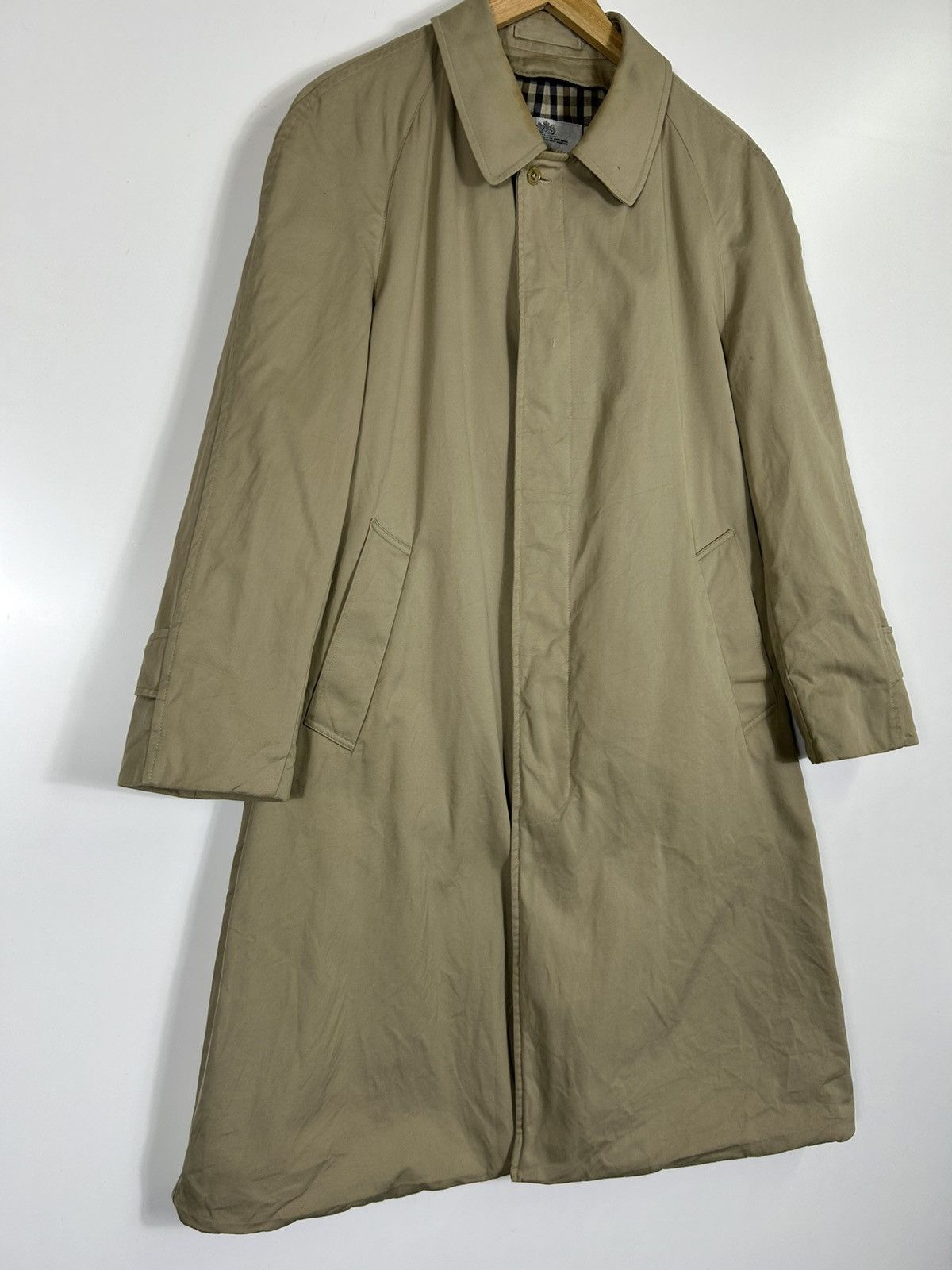 Aquascutum ⚡️Vintage Aquascutum Khakis Button Long Coat Jacket Size US M / EU 48-50 / 2 - 3 Thumbnail