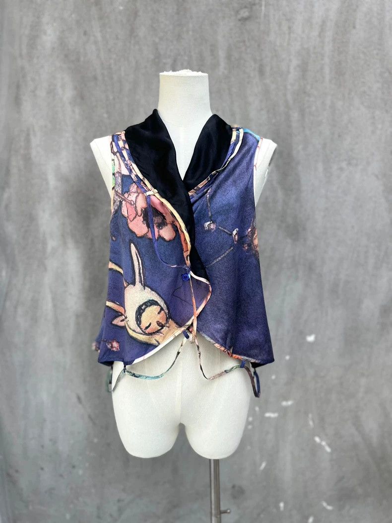 Issey Miyake Issey Miyake size:3 A silk vest in collaboration with Aya Size S / US 4 / IT 40 - 3 Thumbnail