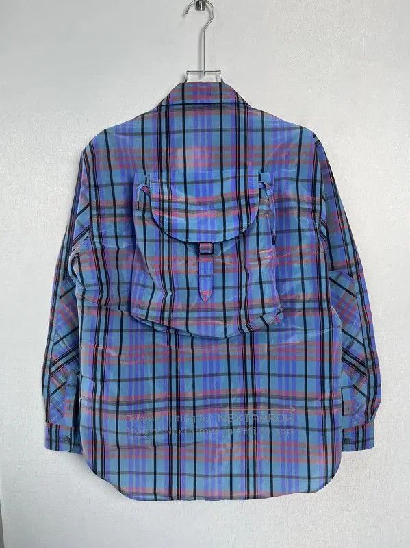 Louis Vuitton Louis Vuitton Blue Purple Check Long Sleeve Shirt . Size US S / EU 44-46 / 1 - 1 Thumbnail