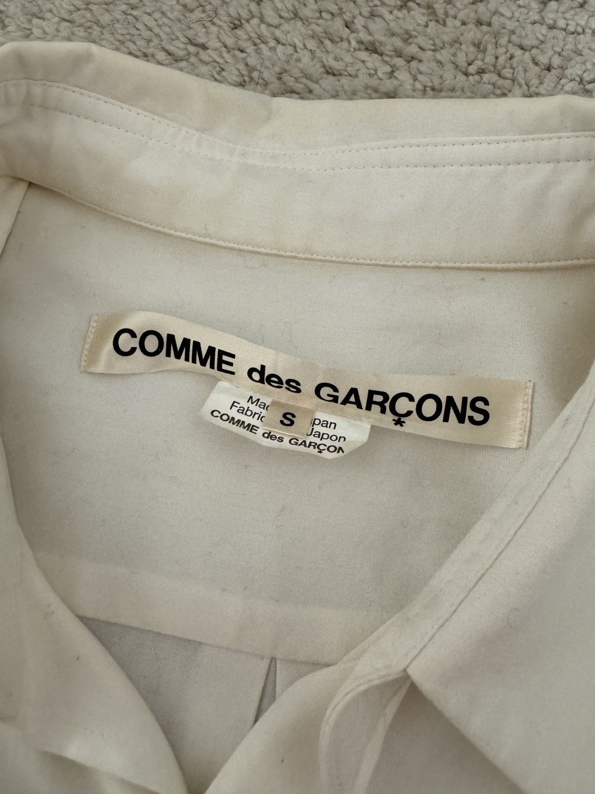 Comme des Garcons White Comme des Garçons Tunic Size S / US 4 / IT 40 - 2 Thumbnail