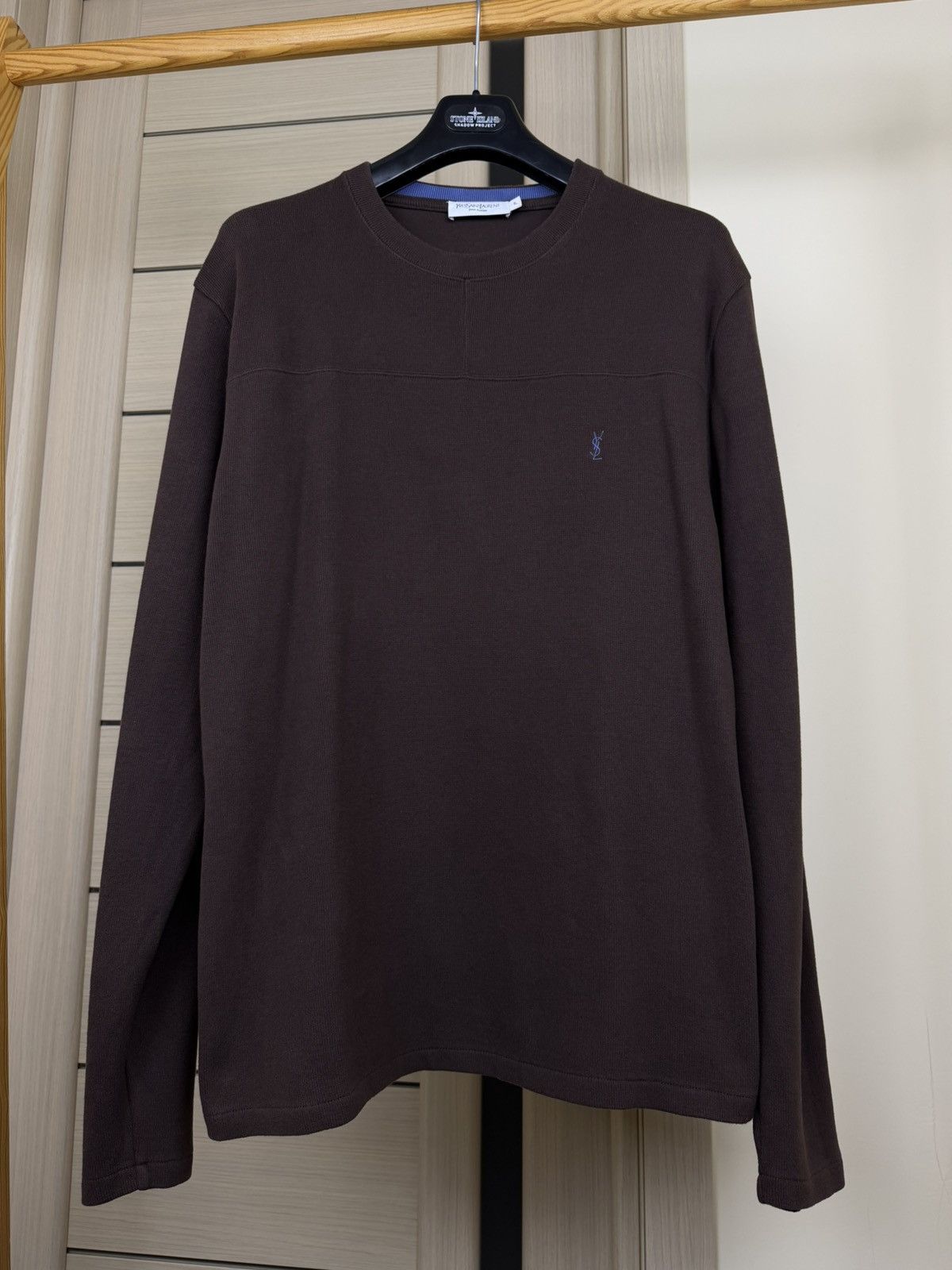 Yves Saint Laurent Yves Saint Laurent Vintage Logo Cotton Sweater Sweatshirt Size US XL / EU 56 / 4 - 3 Thumbnail