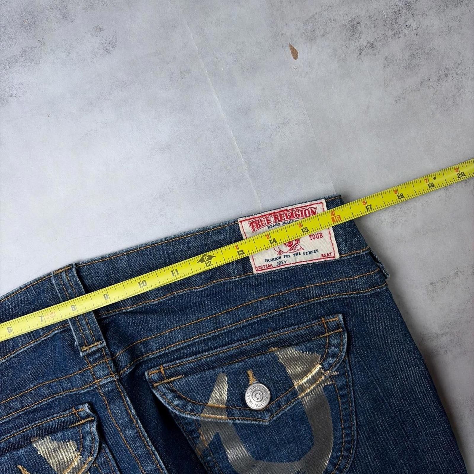 True Religion Y2K Blue True Religion Grunge Joey Slim Bootcut Denim Jeans Size 30" / US 8 / IT 44 - 6 Thumbnail