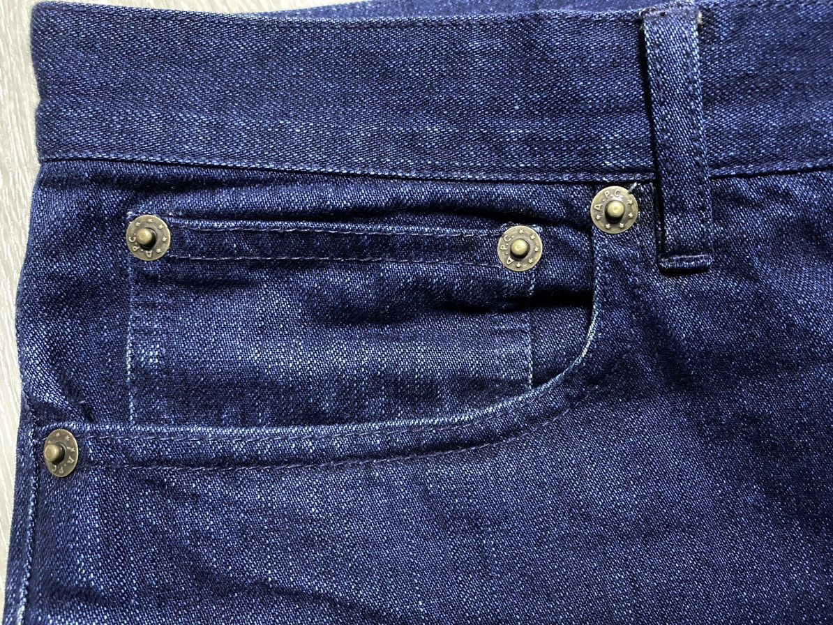 A.P.C. A.P.C. Rue Madame Paris Blue Cotton Jeans Denim Slim Fit Size US 31 - 13 Thumbnail