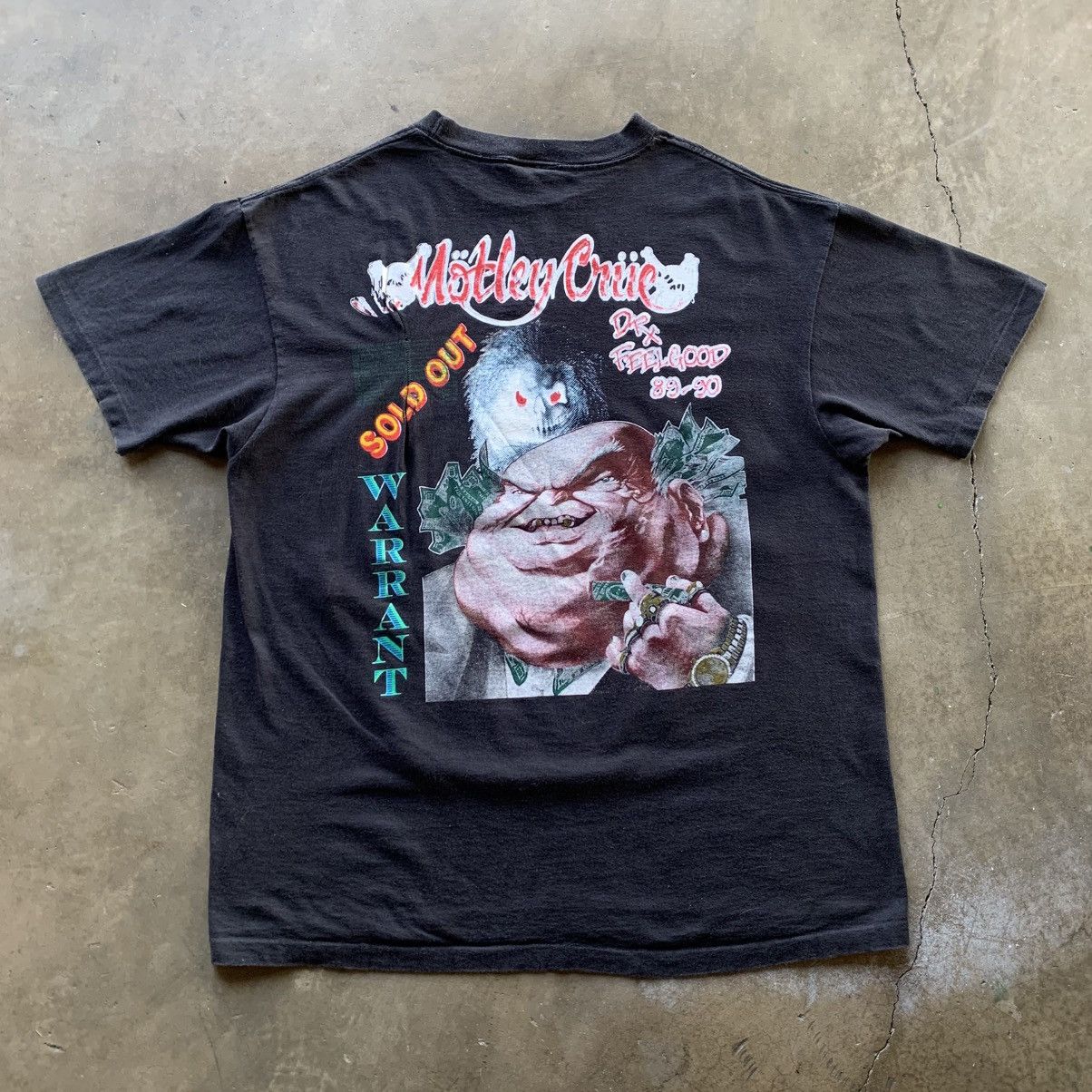 Vintage Vintage Motley Crue band tee 89 90 tour dr feelgood rare Size US XL / EU 56 / 4 - 2 Thumbnail