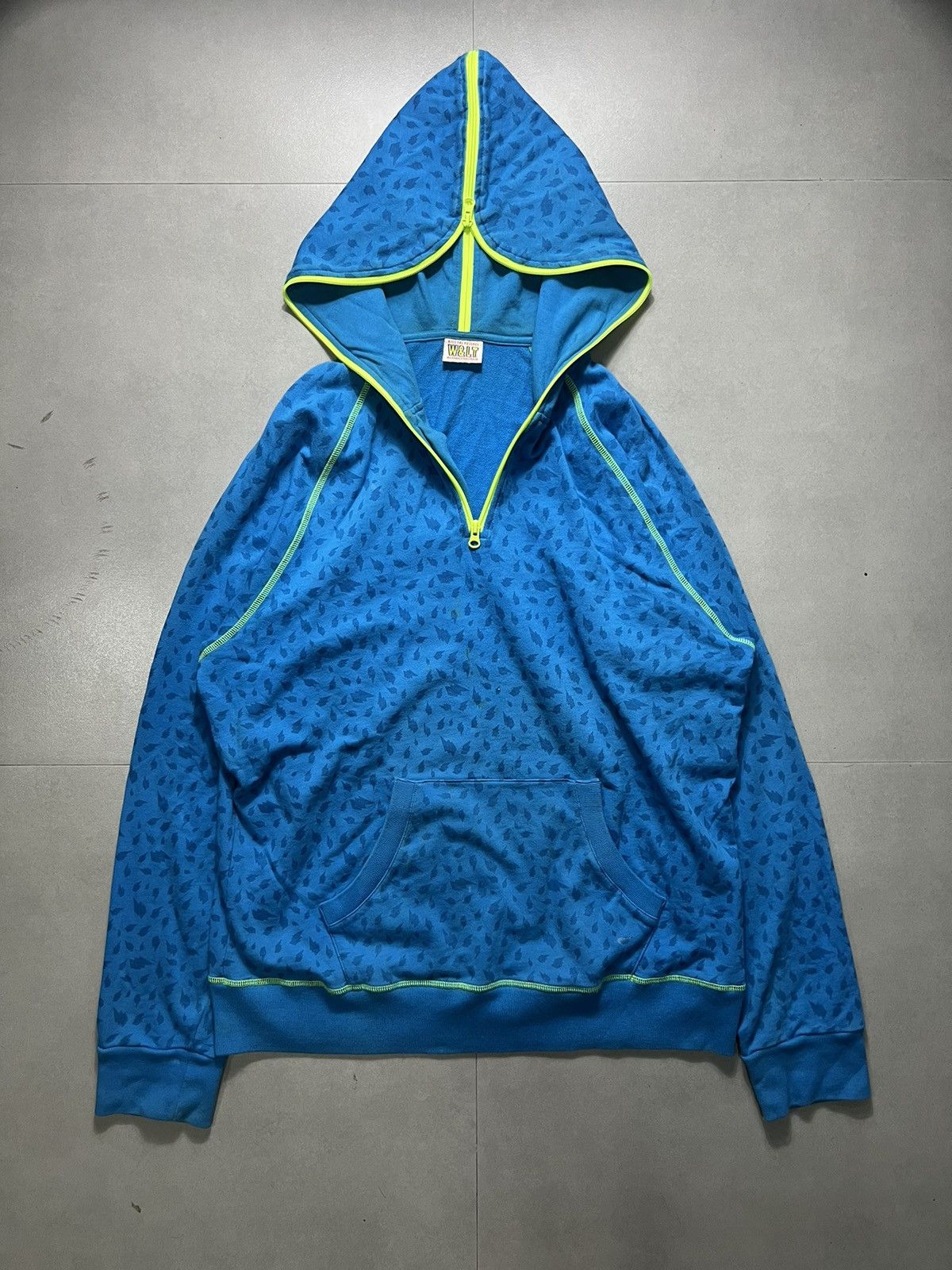 image of W Lt x W Lt Walter Van Beirendonck W&lt - "kiss The Future" Gimp Hoodie, Men's (Size Large)
