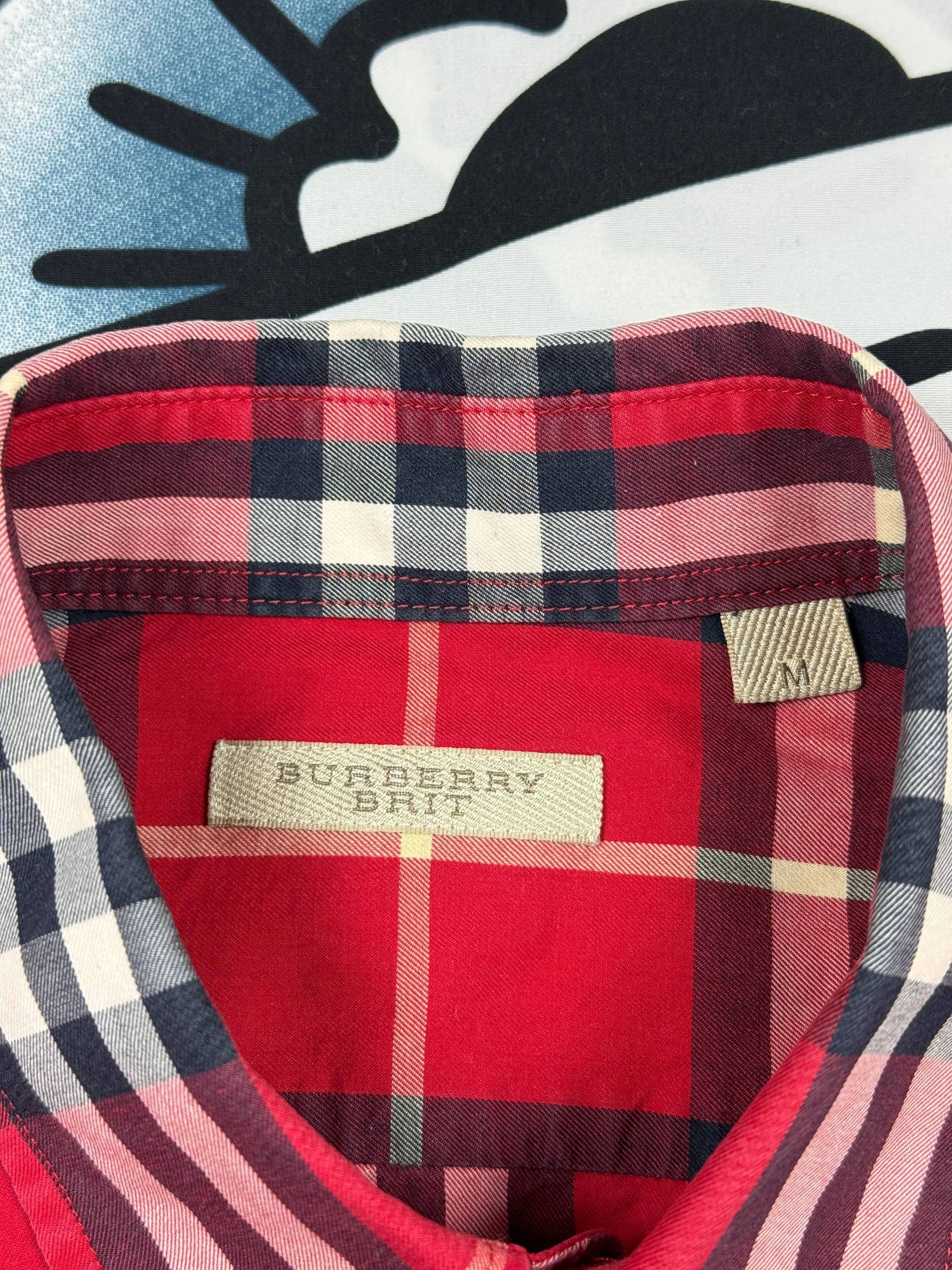 Burberry Burberry Luxury Classic Shirt Red Check Button Ups Size M Size US M / EU 48-50 / 2 - 3 Thumbnail