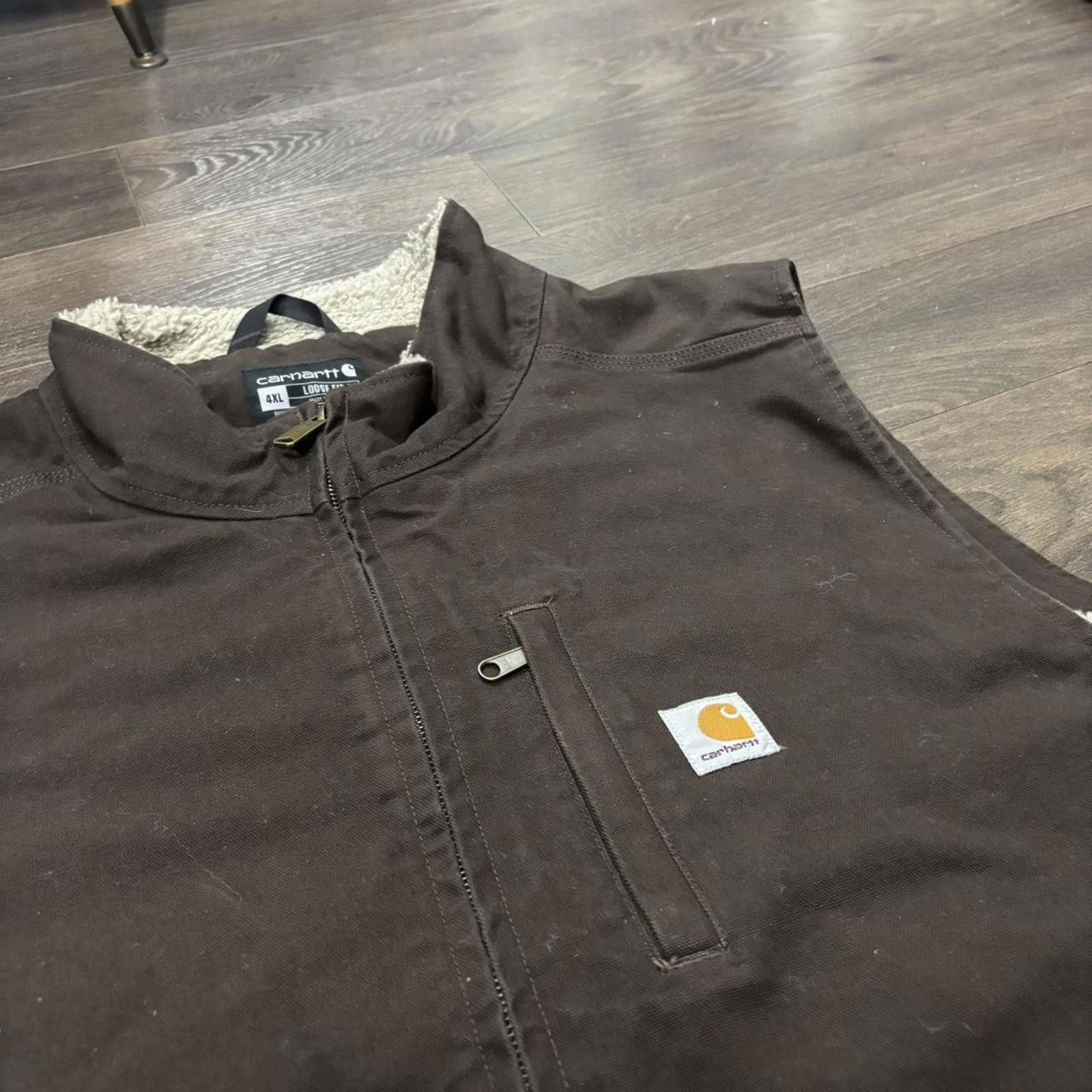 carhartt loose fit Sherpa lined vest 4XL