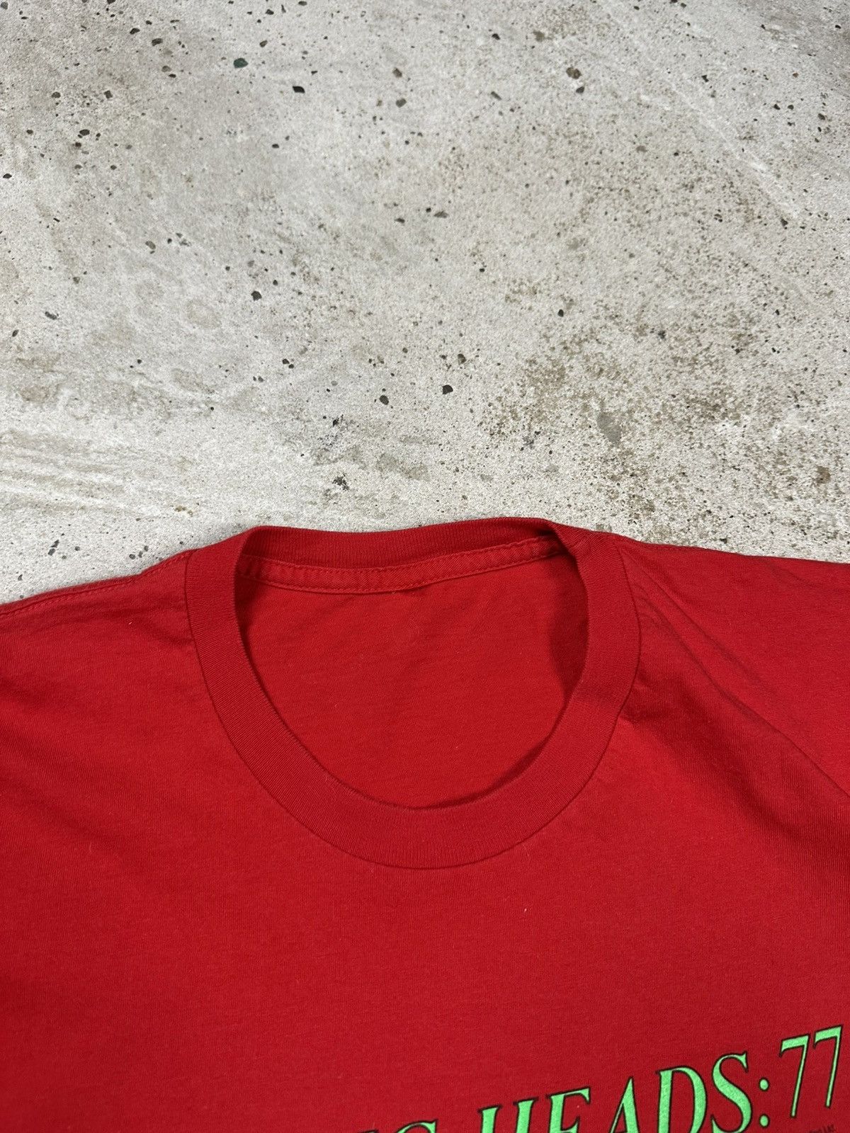 Band Tees Vintage 2005 Talking Heads 77 Band Tour Red T Shirt Tee Size US L / EU 52-54 / 3 - 9 Thumbnail