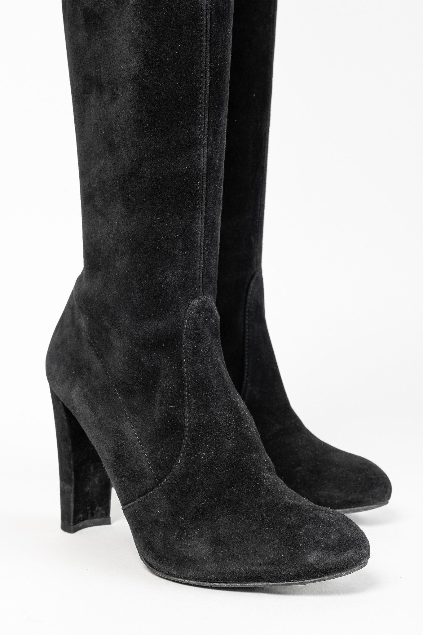 Stuart Weitzman Stuart Weitzman Highland SuedeThe-Knee Tie-Back Boots Size US 6 / IT 36 - 7 Thumbnail
