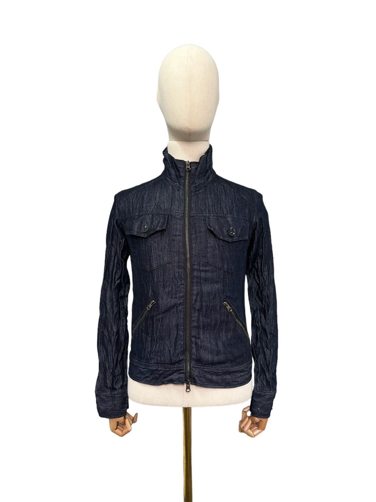 If Six Was Nine 00’s MIDAS 9 blue denim jacket Size US S / EU 44-46 / 1 - 8 Thumbnail