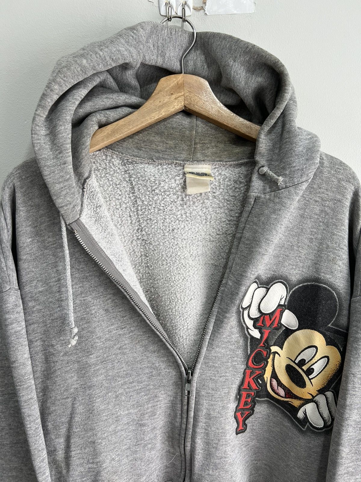 Vintage Vintage Mickey Mouse Hoodie Sweater zip up Size US L / EU 52-54 / 3 - 3 Thumbnail