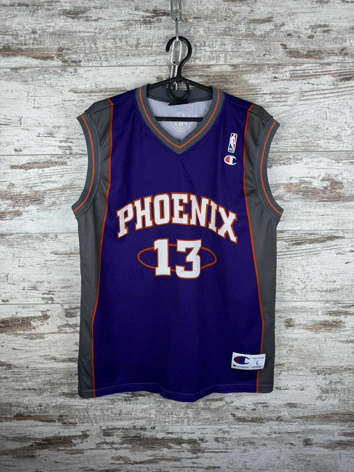 Champion × NBA × Vintage Mens Vintage Adidas NBA Phoenix Steve Nash 13 jersey tee Y2K Size US L / EU 52-54 / 3 - 2 Thumbnail