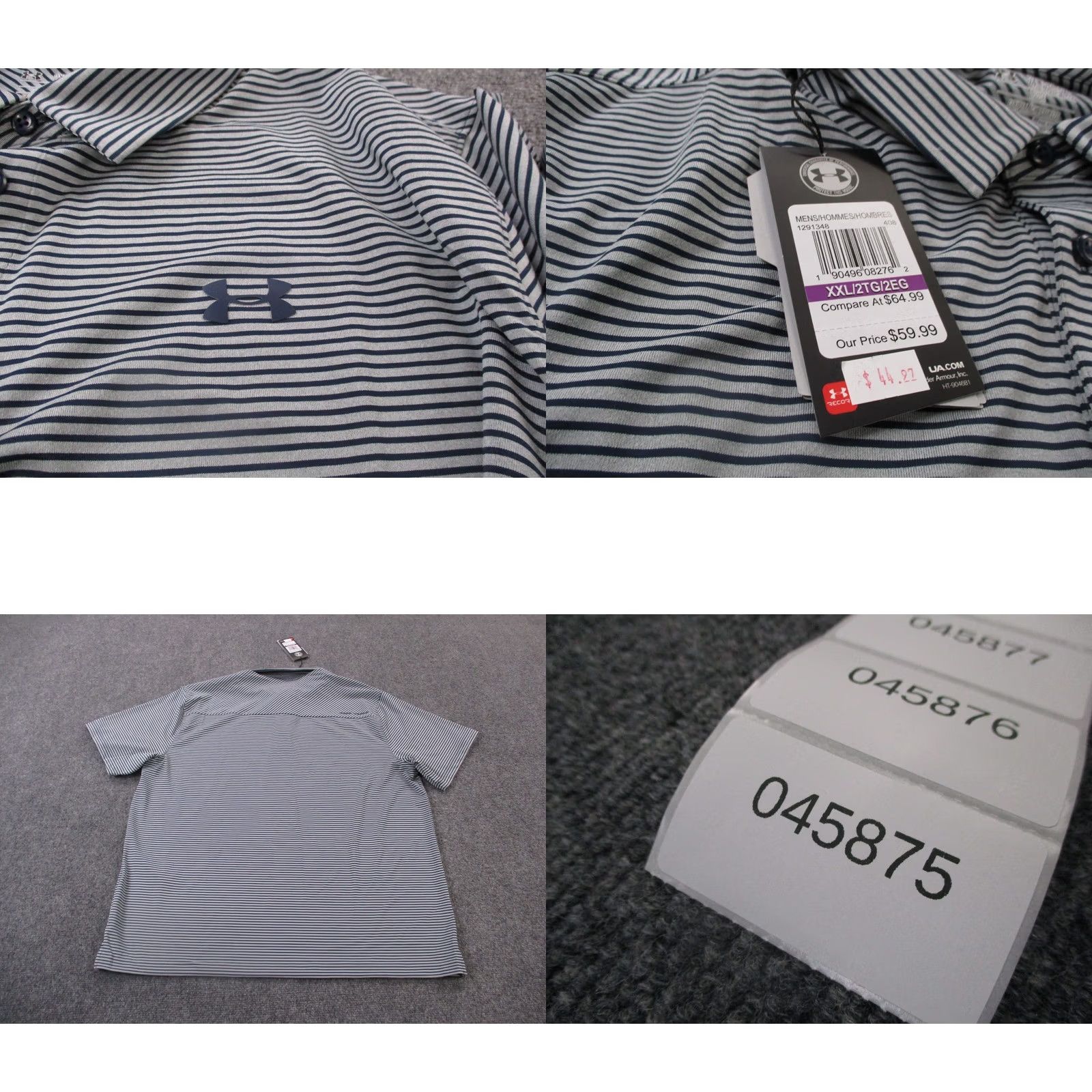 Under Armour Under armour Polo Shirt Mens 2XL Striped Loose Performance Golf Logo Sport NEW Size US XXL / EU 58 / 5 - 8 Thumbnail