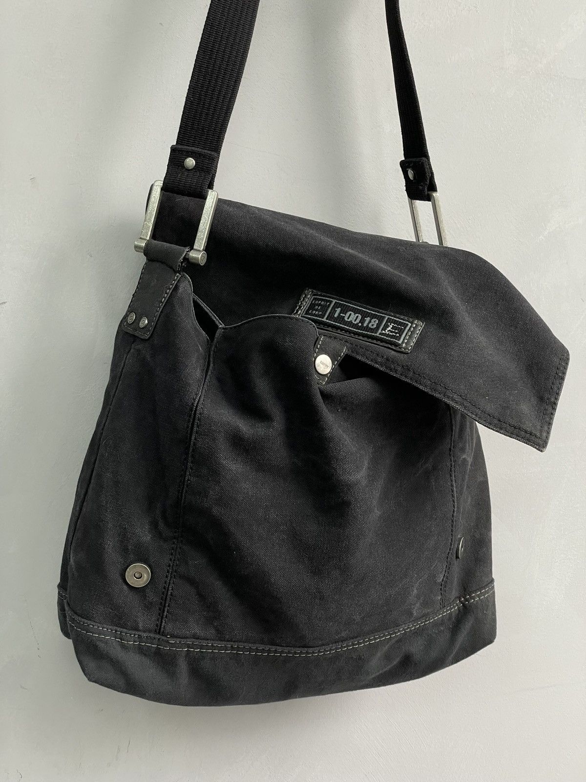 Esprit Vintage Diesel style y2k canvas messenger bag y2k Size ONE SIZE - 8 Thumbnail