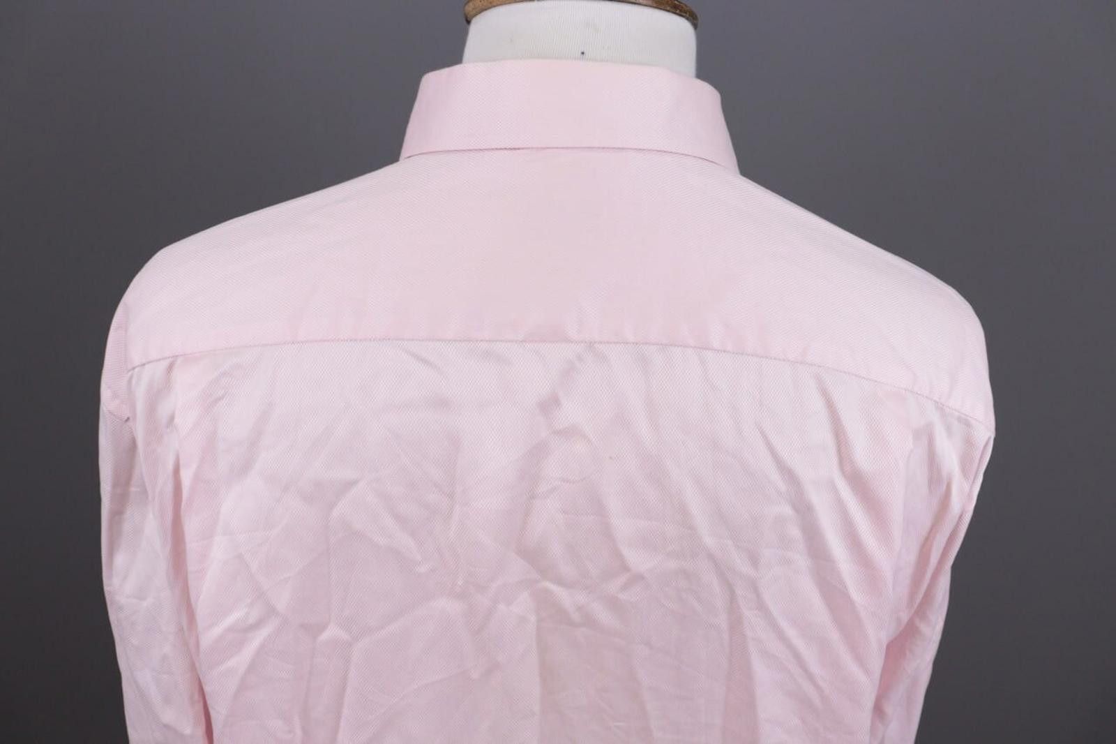 Eton Eton Slim Fit Pink Button Down Dress Shirt Size 47 / 18 Size US M / EU 48-50 / 2 - 11 Thumbnail