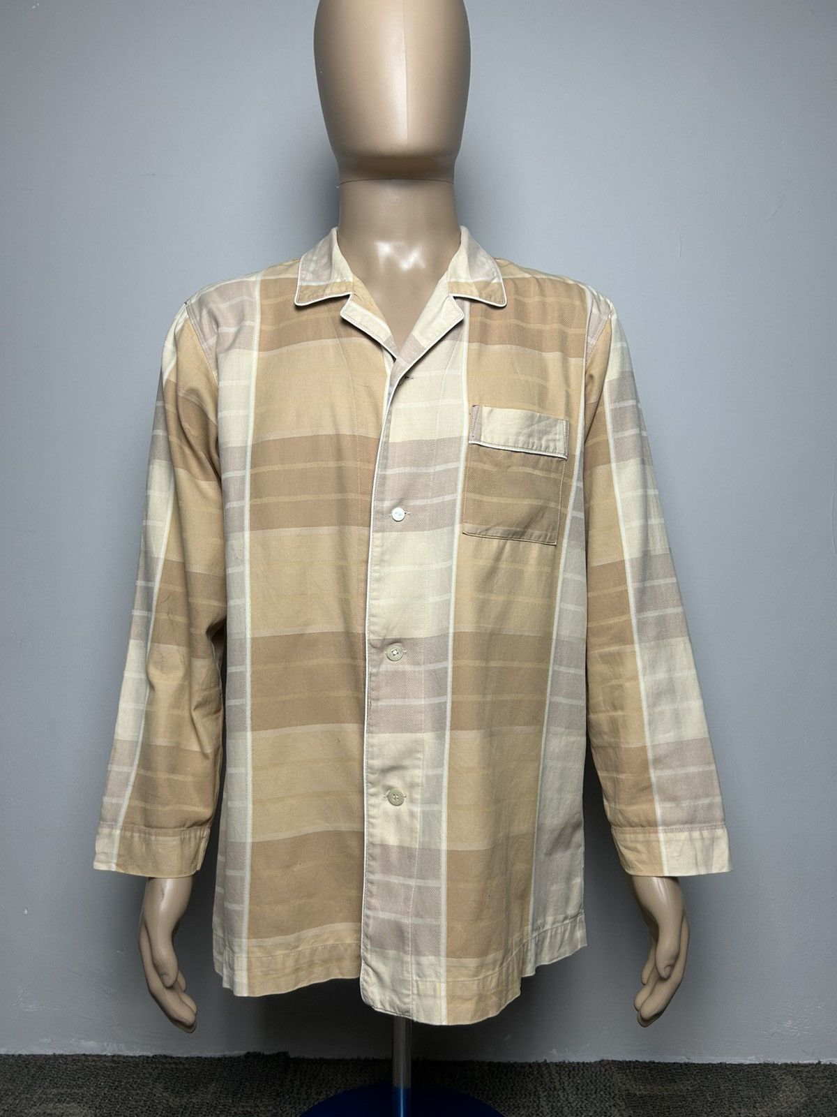 Designer × Issey Miyake × Japanese Brand ISSEY MIYAKE CHECKERED PYJAMA SHIRT Size US L / EU 52-54 / 3 - 1 Thumbnail