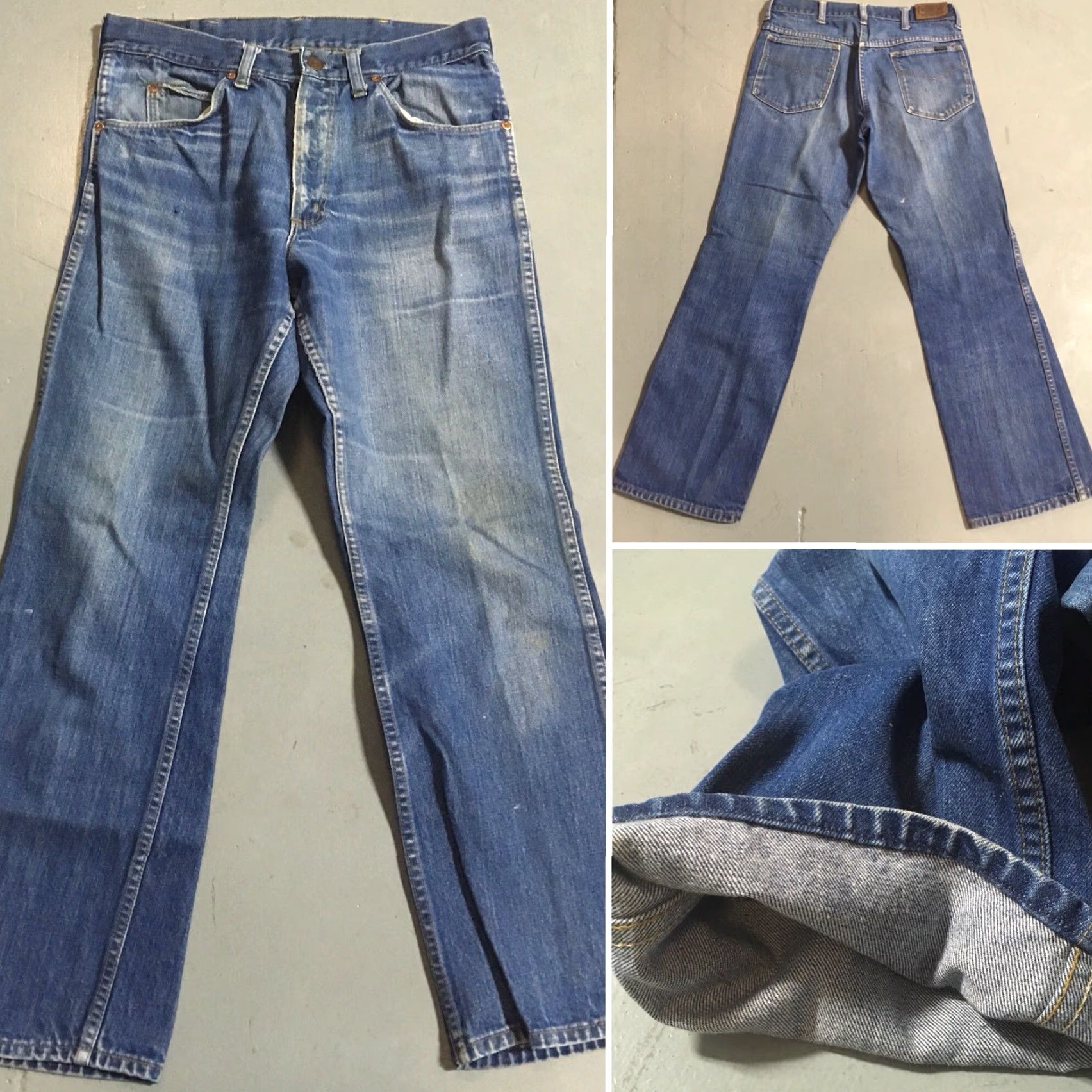 Sears VINTAGE Roebucks Sears Roebuck And Co Size 33 Jeans Denim Blue Waist 32 Inseam 30 Regular Mens Womens Jeans Roebucks Vintage Size US 32 / EU 48 - 3 Thumbnail