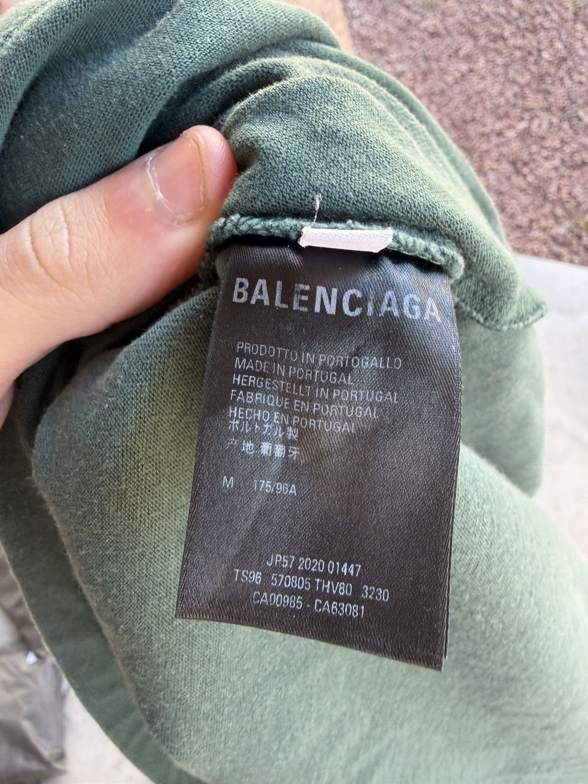 Balenciaga Balenciaga Back Logo T-Shirt – Green Medium Size US M / EU 48-50 / 2 - 6 Thumbnail