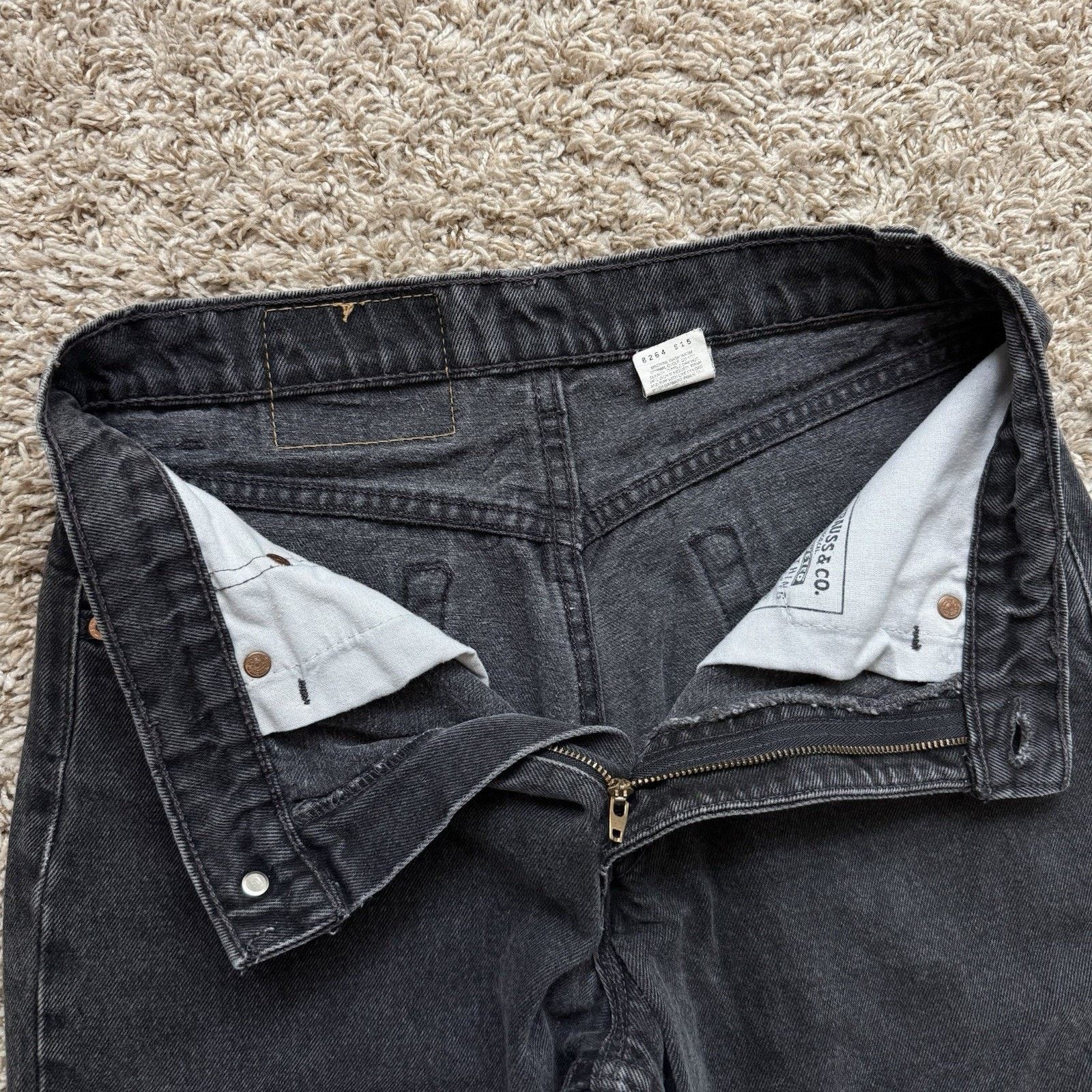 Levi's × Vintage Vintage Levi’s Made In USA 550 Relaxed Fit Black Denim Jeans Size US 28 / EU 44 - 3 Thumbnail