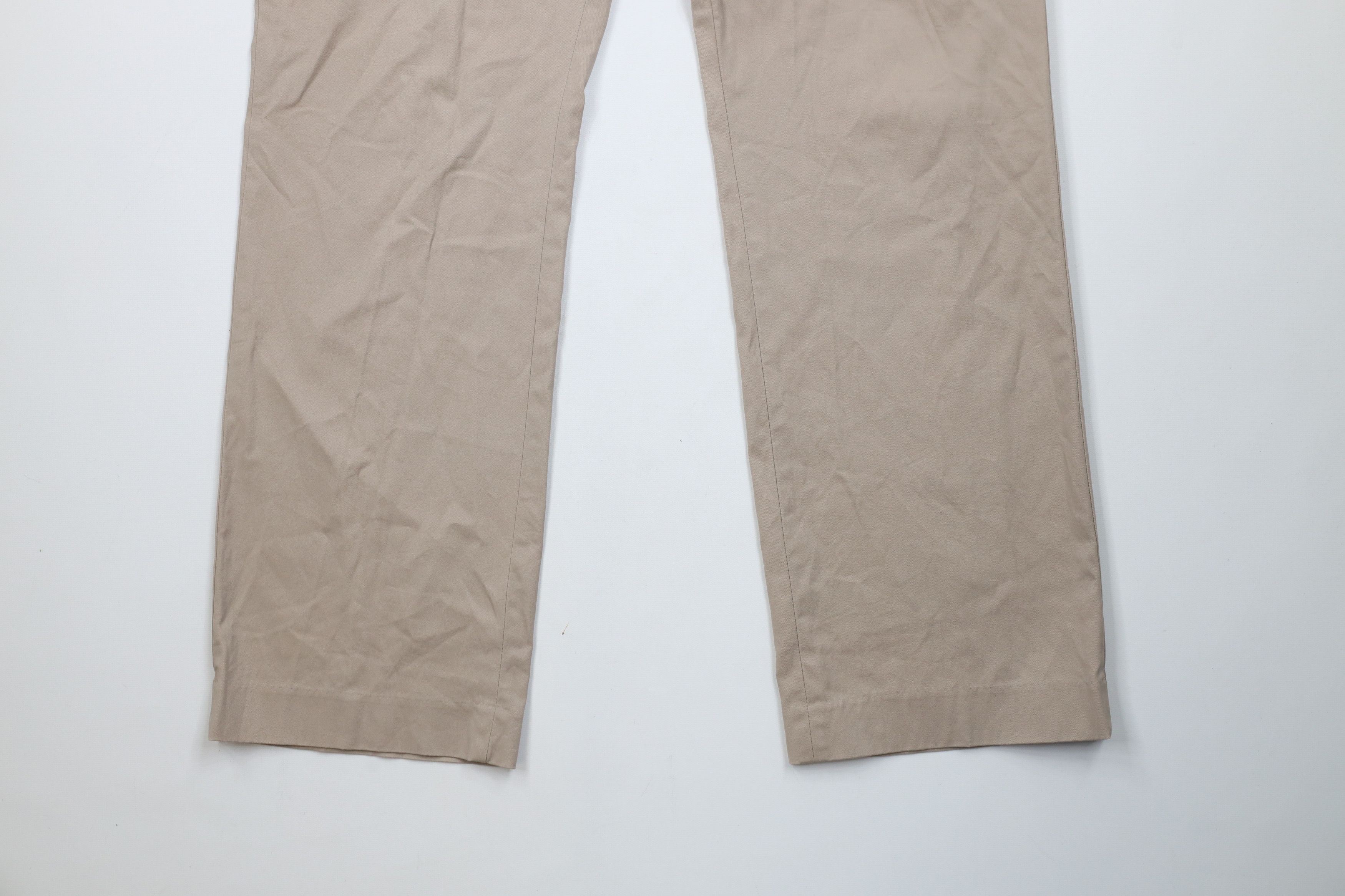 Express Express Agent Stretch Wide Leg Chino Pants Trousers Beige Size US 31 - 4 Thumbnail