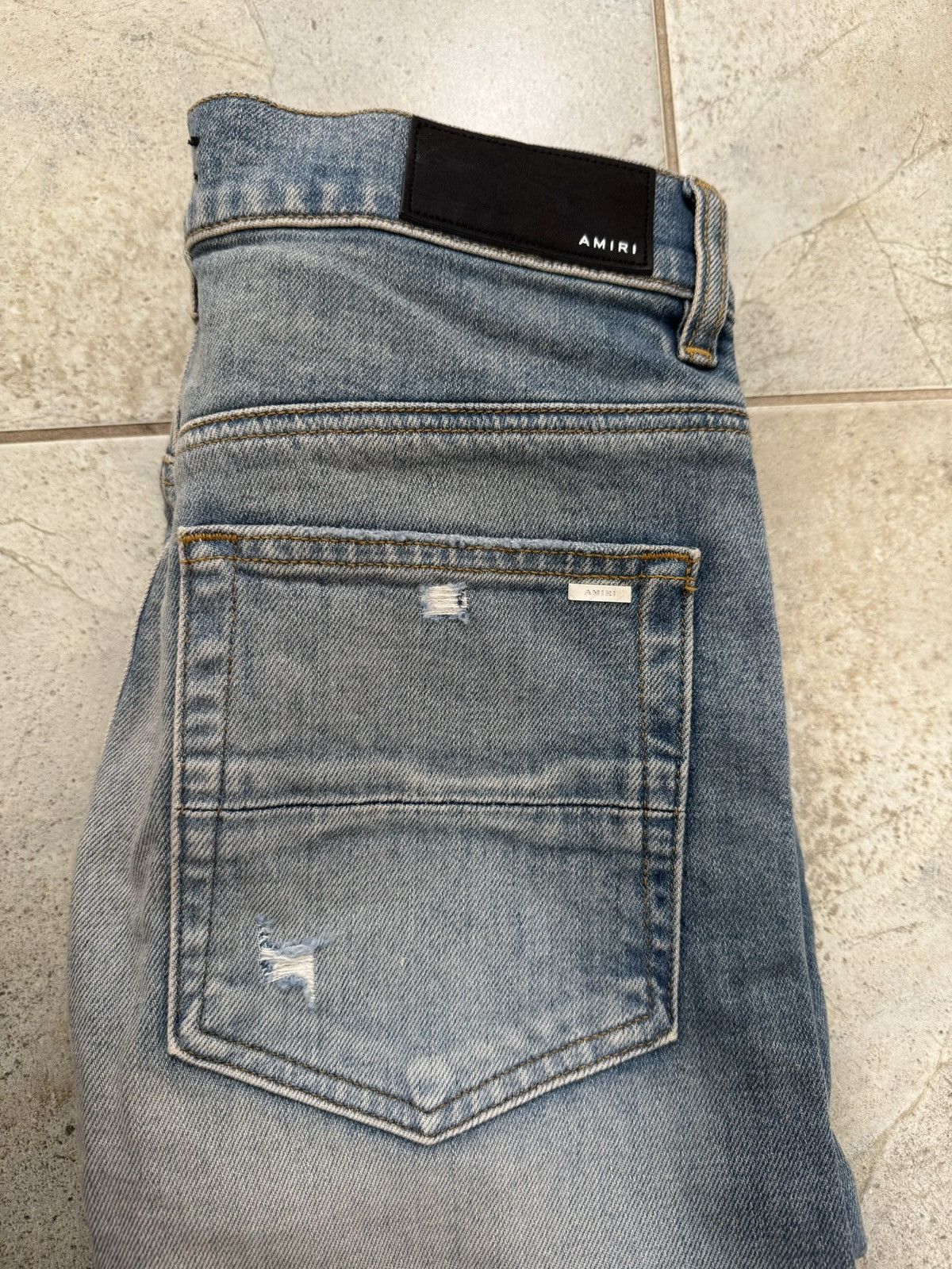 Amiri Amiri Blue slash slim jeans BRAND NEW W TAGS from ssense Size US 29 - 4 Thumbnail