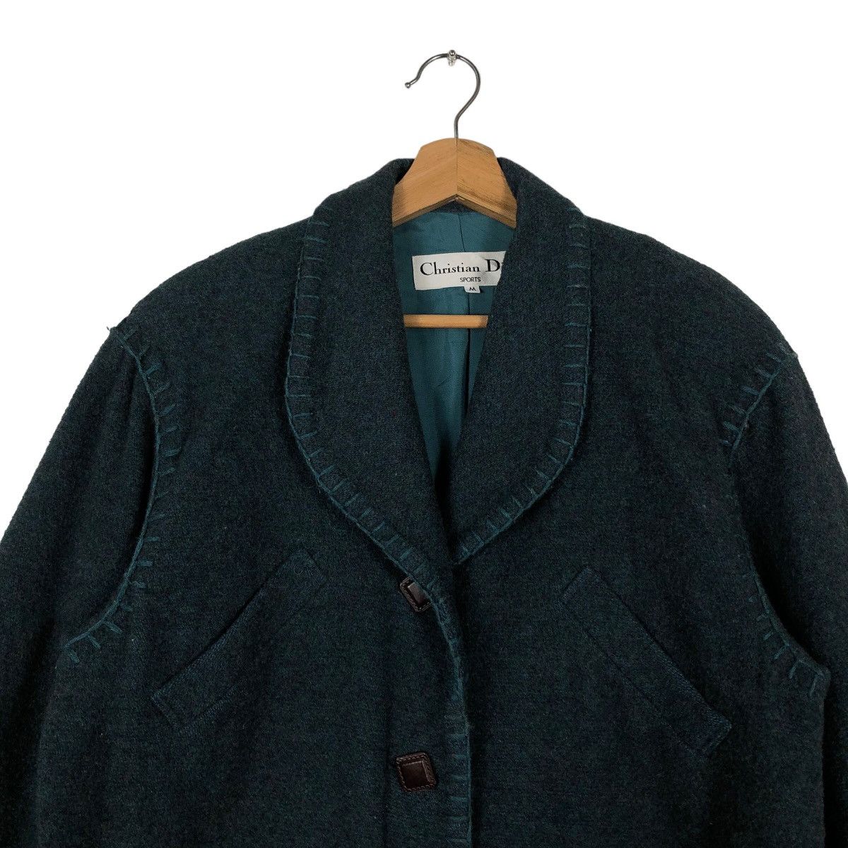 Christian Dior Monsieur 🔥Dark Green - Wool Jacket Christian Dior Sports Oversized Size US M / EU 48-50 / 2 - 2 Thumbnail