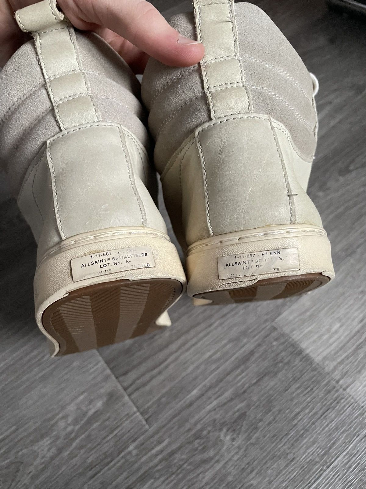 Allsaints ALLSAINTS SPITALFIELDS SUEDE HI-TOP SHOUS Size US 8 / EU 41 - 13 Thumbnail