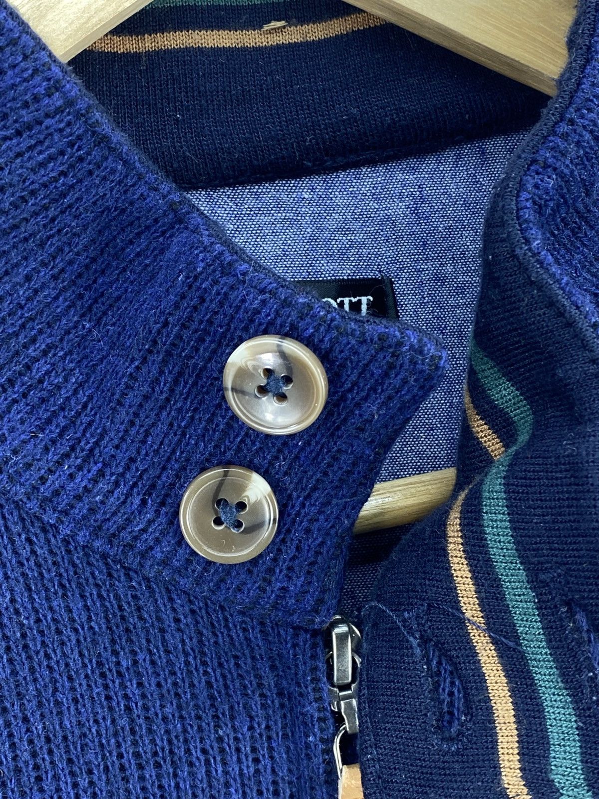 Lyle & Scott Lyle & Scott Black Label Knitwear Zipper Jacket Size US S / EU 44-46 / 1 - 8 Thumbnail