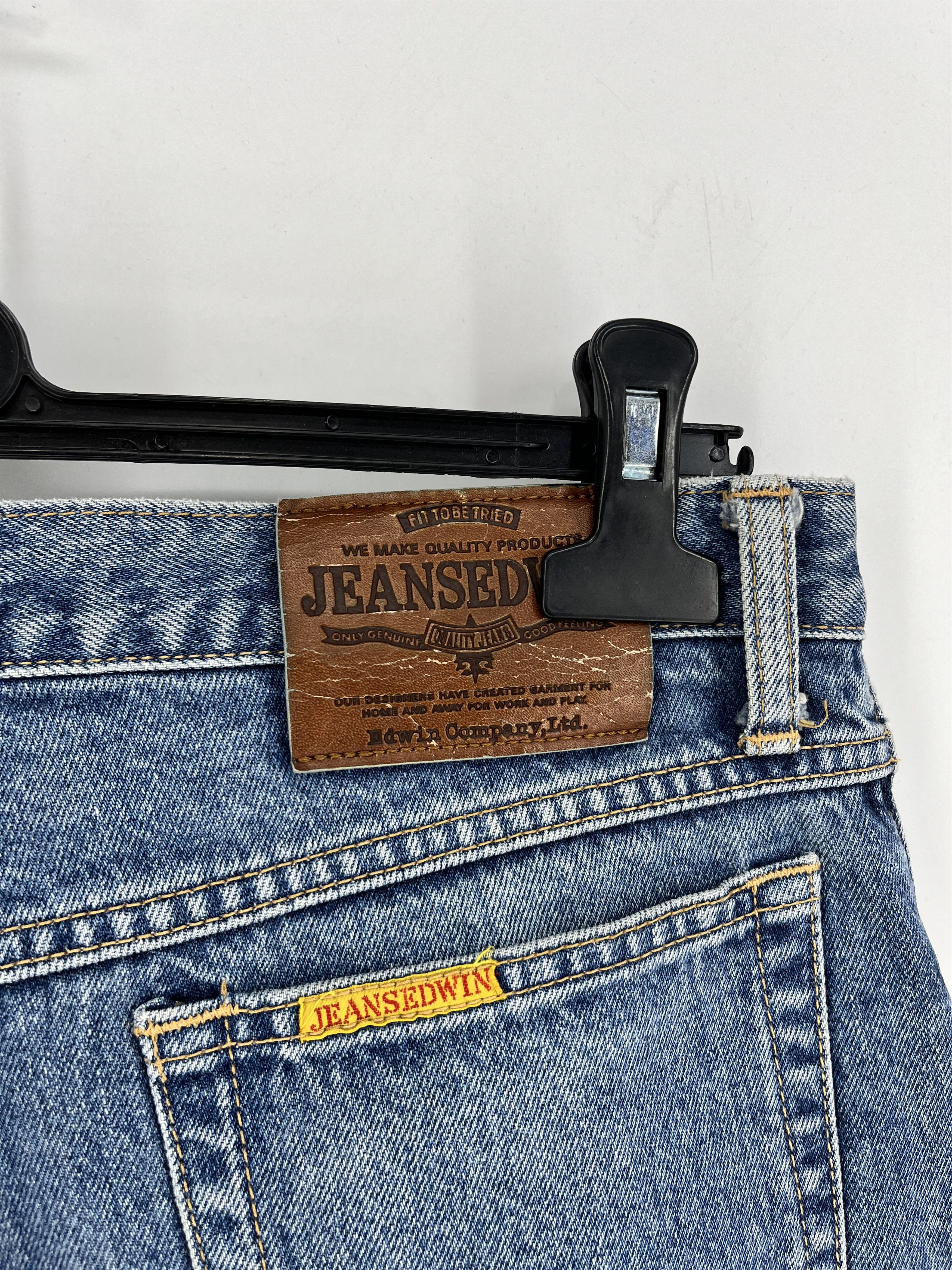 Edwin × Japanese Brand × Vintage Vintage 90s Edwin Made in Japan Tapered Navy Men’s Jeans Size US 33 - 13 Thumbnail