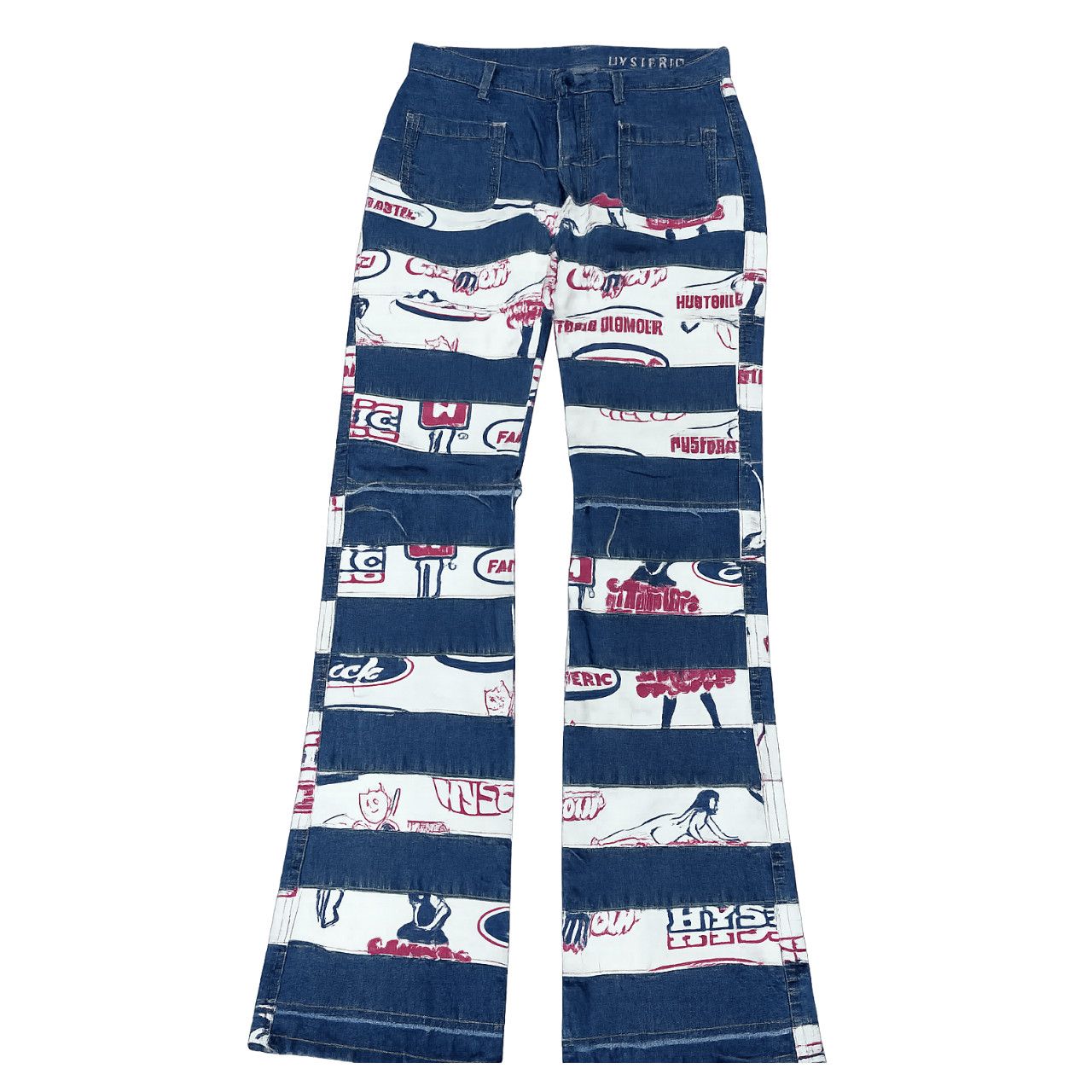 Hysteric Glamour Hysteric Glamour Newspaper Patchwork Hagis Size US 28 / EU 44 - 2 Thumbnail