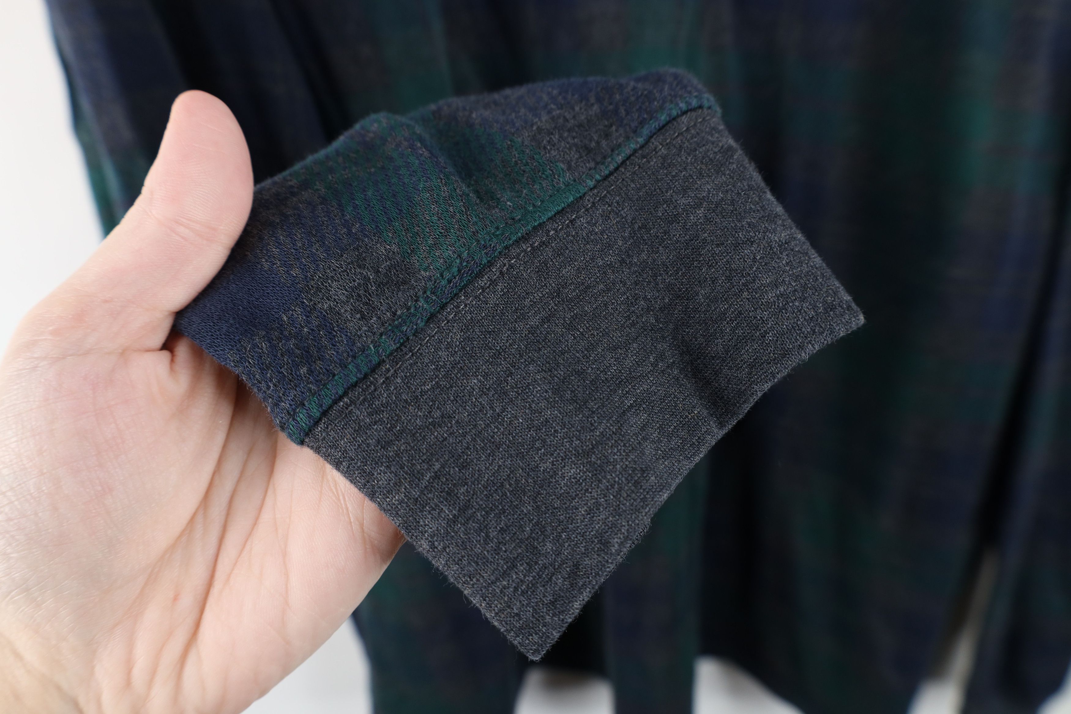 Lands' End Vintage Lands End Long Sleeve Rugby Polo Shirt Plaid Cotton Size US XXL / EU 58 / 5 - 8 Thumbnail