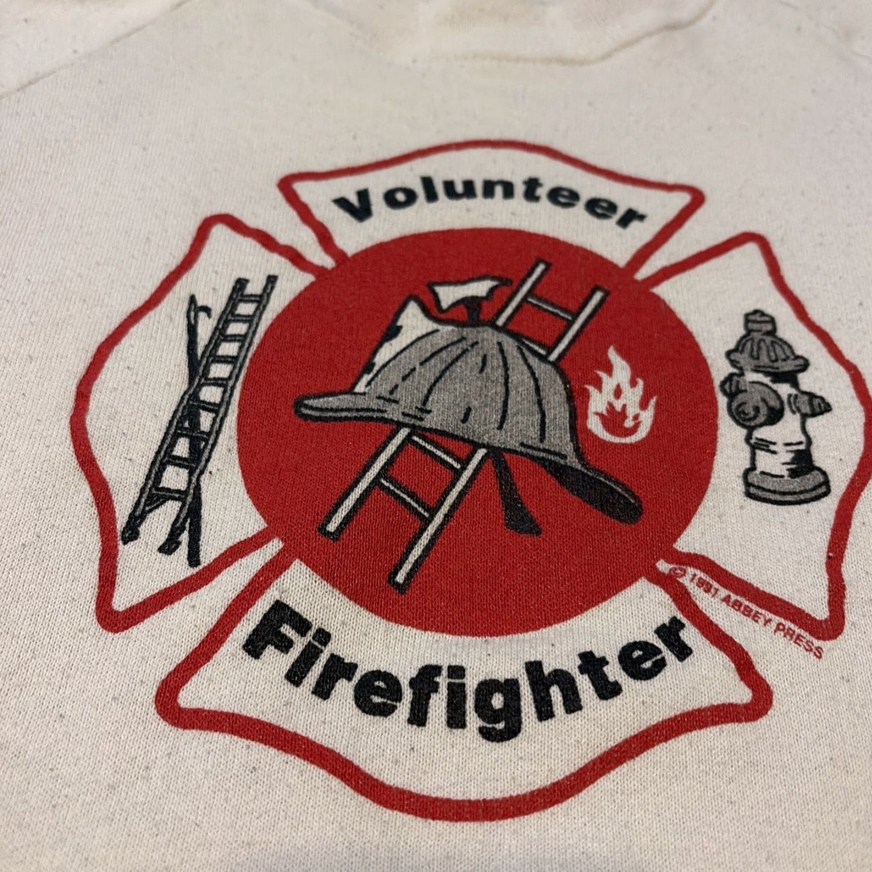 Vintage VINTAGE 1991 San Antonio Florida Volunteer Fire Department Crewneck Sweatshirt L Men White Pullover Sweatshirt Size US L / EU 52-54 / 3 - 4 Thumbnail