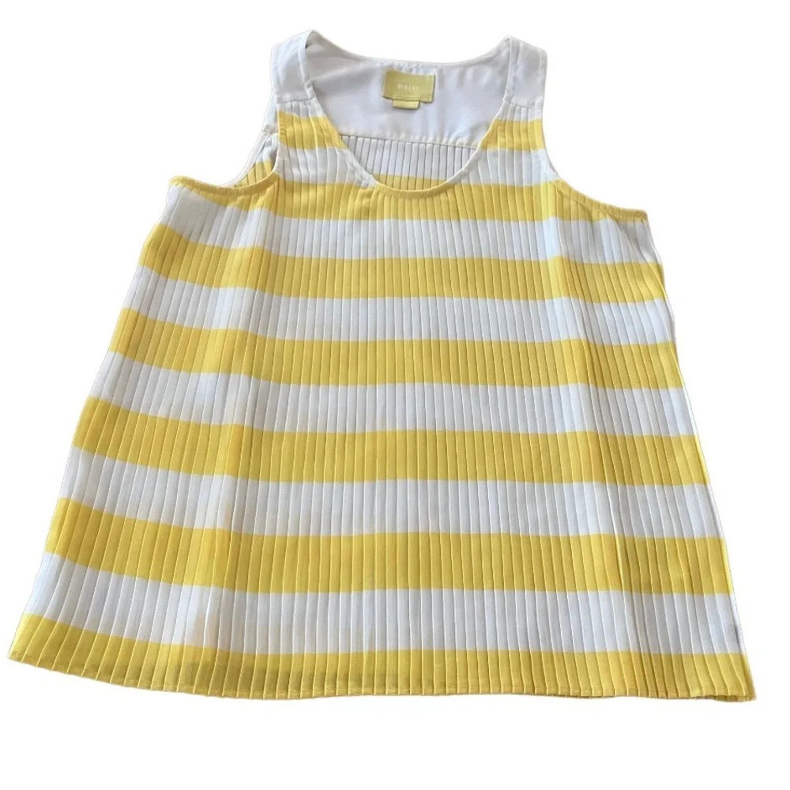 Anthropologie Maeve by Anthropologie pleated sleeveless top, size small Size S / US 4 / IT 40 - 1 Thumbnail
