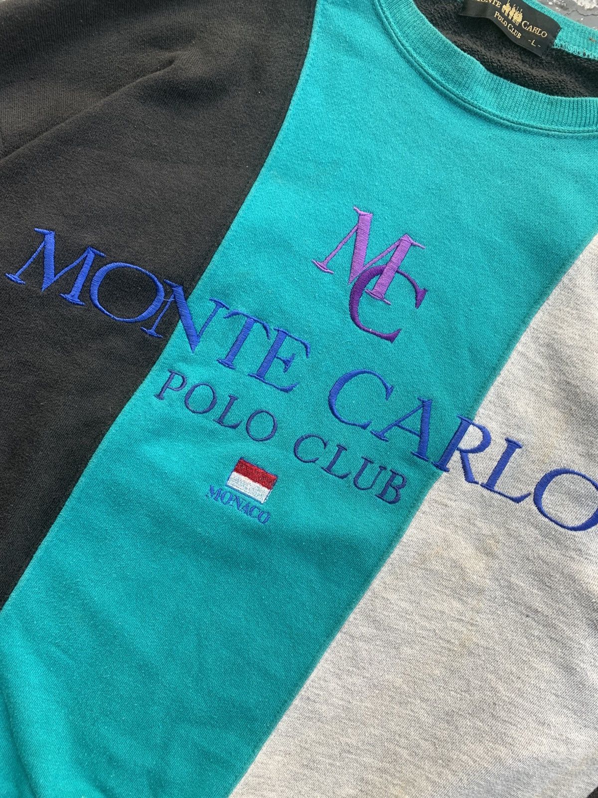 Vintage Vtg 🇮🇩80’s Polo Club Split Crewneck Monte Carlo Size L / US 10 / IT 46 - 3 Thumbnail