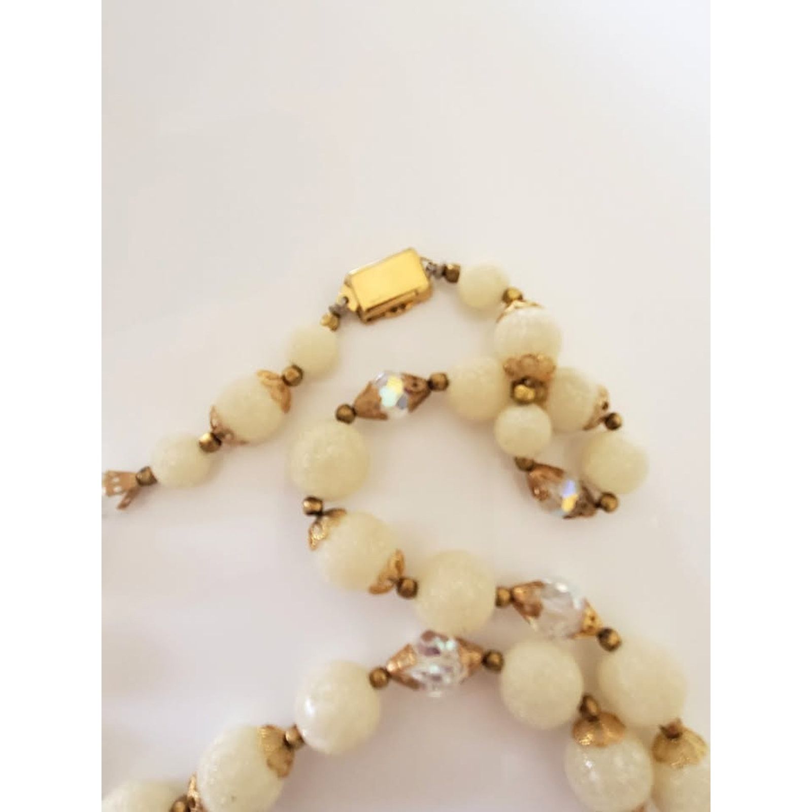 Other Vintage Mid-century Plastic Metallic Gold Beaded Necklace Size ONE SIZE - 5 Thumbnail