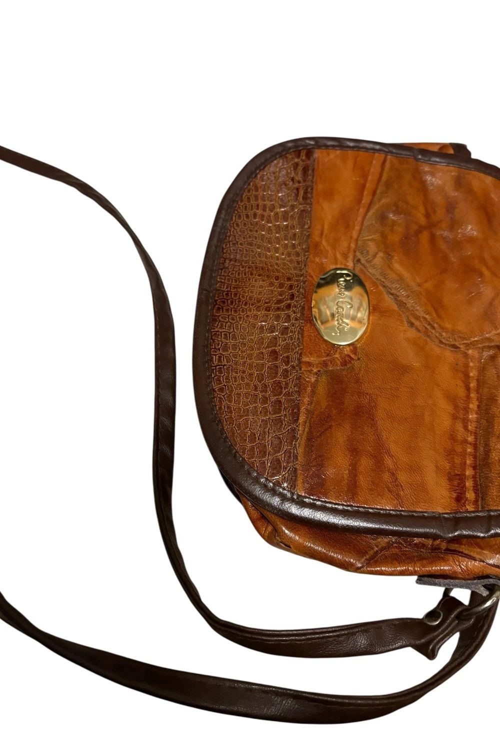 Pierre Cardin Pierre Cardin embossed alligator brown leather crossbody bag Size ONE SIZE - 3 Thumbnail