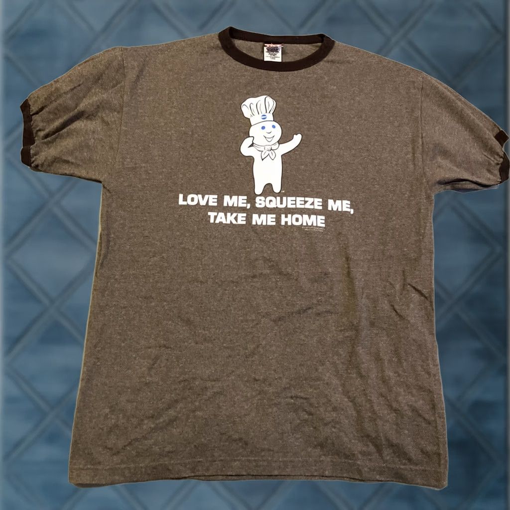 Vintage VINTAGE TILT Pillsbury Doughboy Take Me Home Ringer T Shirt Men's Large Size US L / EU 52-54 / 3 - 1 Thumbnail