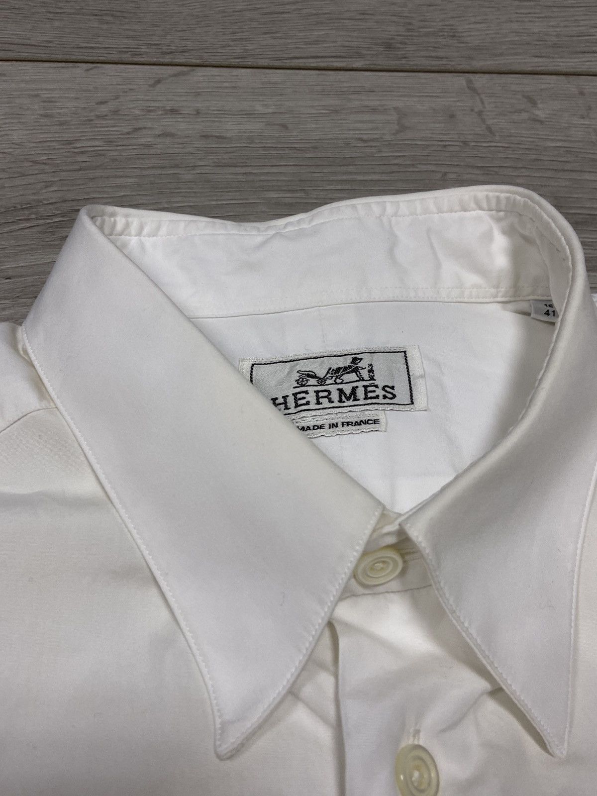 Hermes Hermes shirt buttons RARE Size US L / EU 52-54 / 3 - 14 Thumbnail