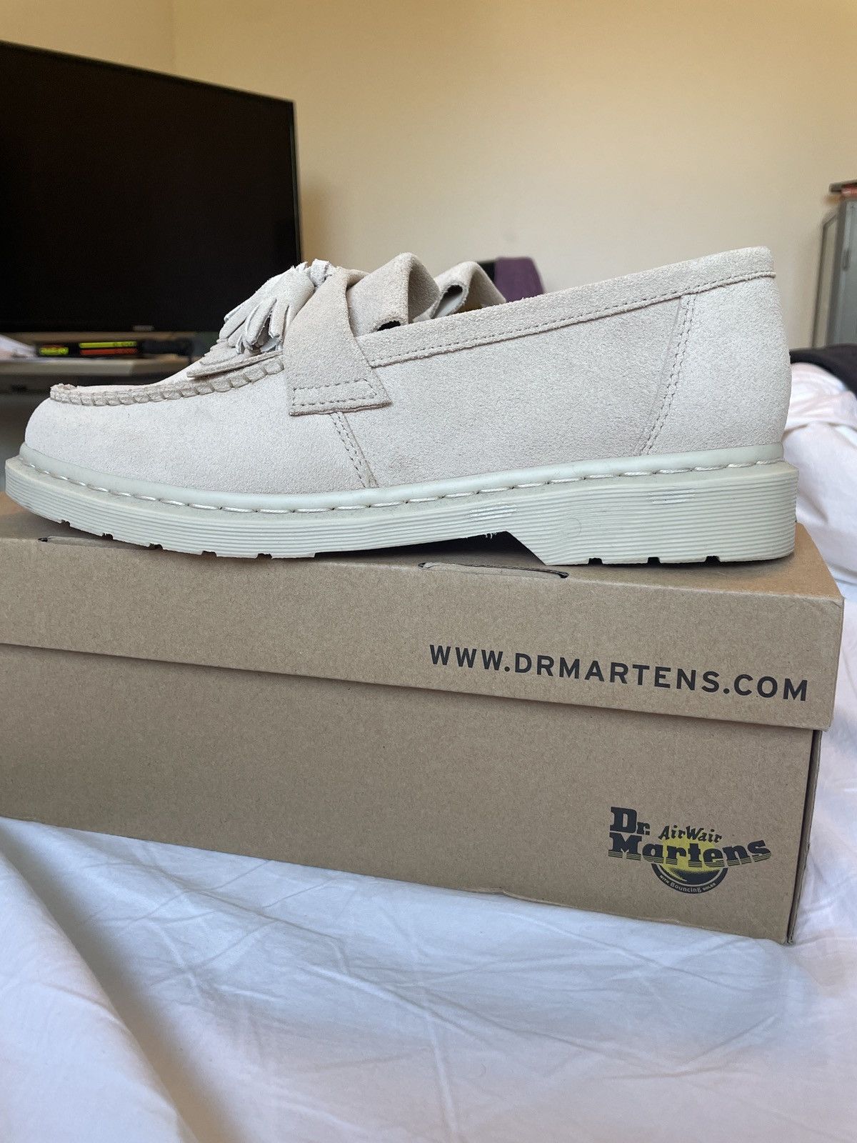 Dr. Martens *Rare*Dr Martens Adrian Mono warm Sand E H suede MB 12 47 13 Size US 13 / EU 46 - 6 Thumbnail