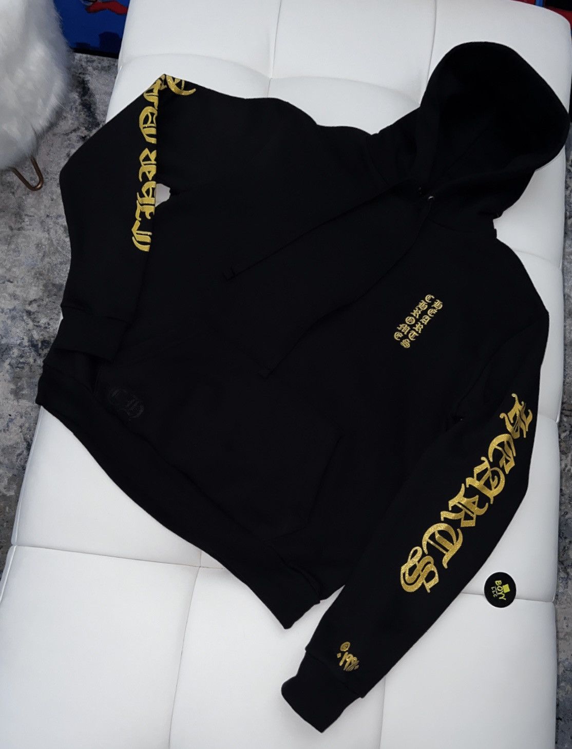 Chrome Hearts Chrome hearts gold glitter hoodie Size US L / EU 52-54 / 3 - 1 Thumbnail