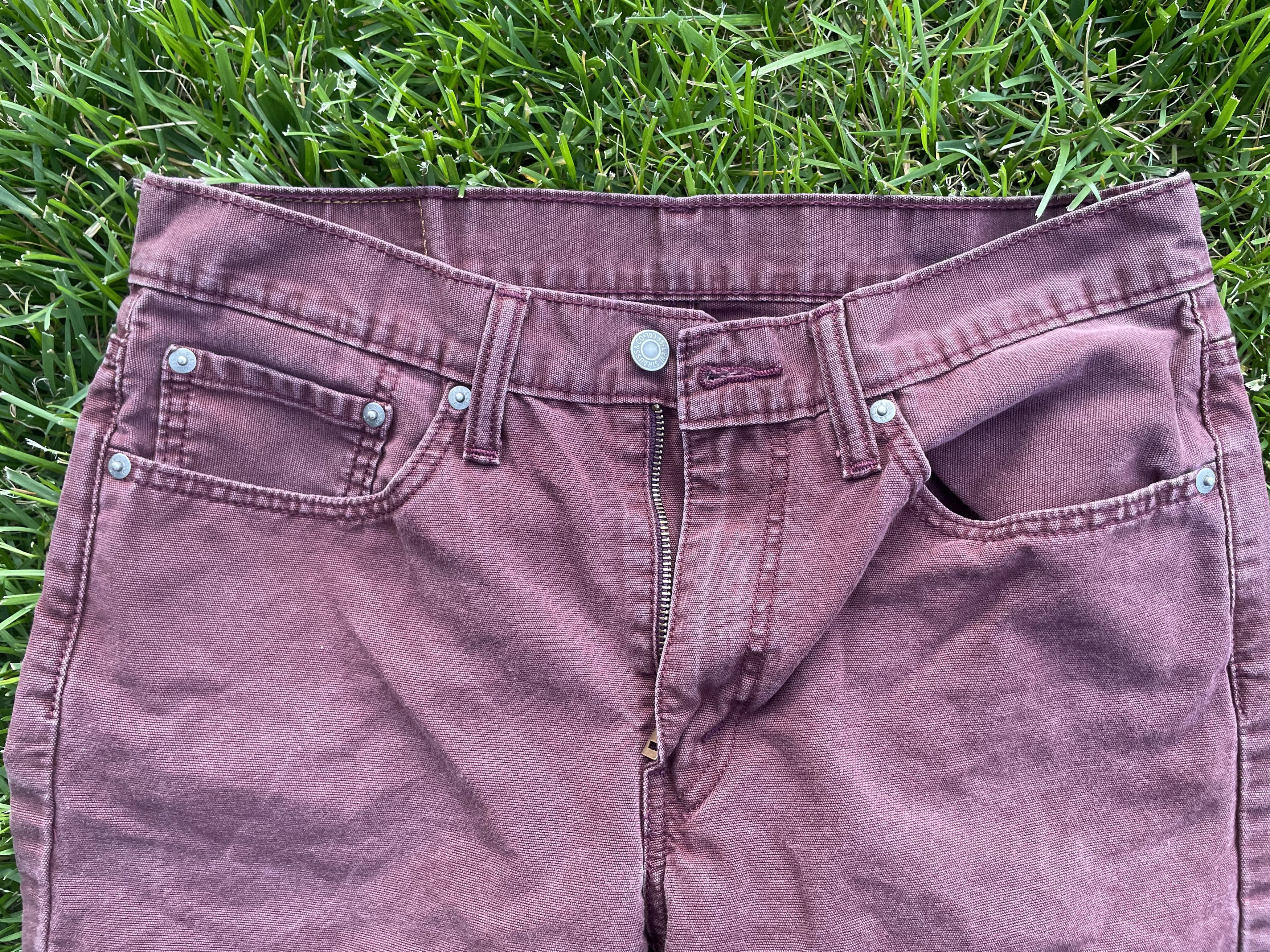 Levi's Vintage Faded Levi's 514 Red Denim Size US 33 - 3 Thumbnail